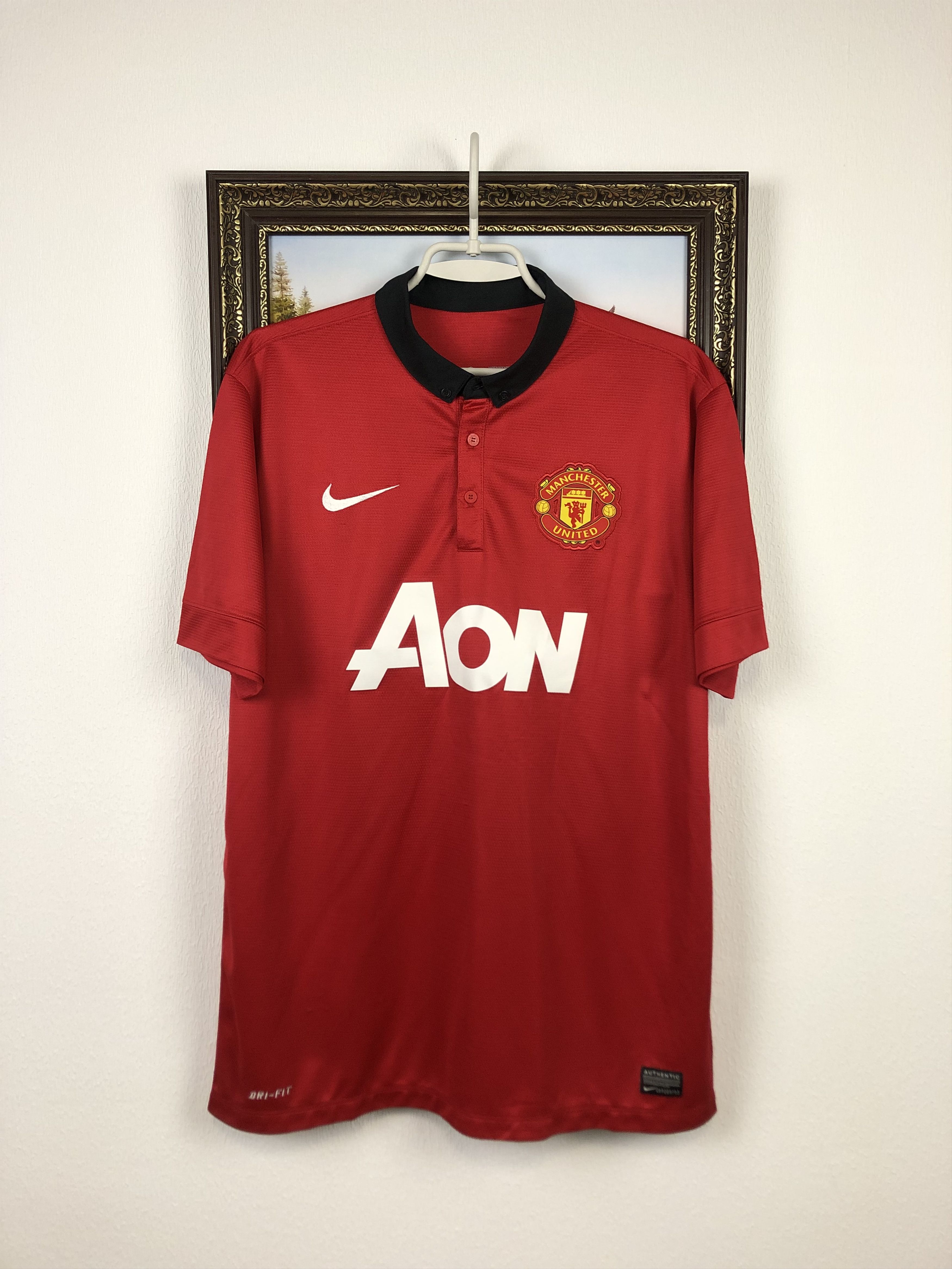 Nike Manchester United football shirt 2013 Soccer Nike Jersey Size US L / EU 52-54 / 3 - 1 Thumbnail