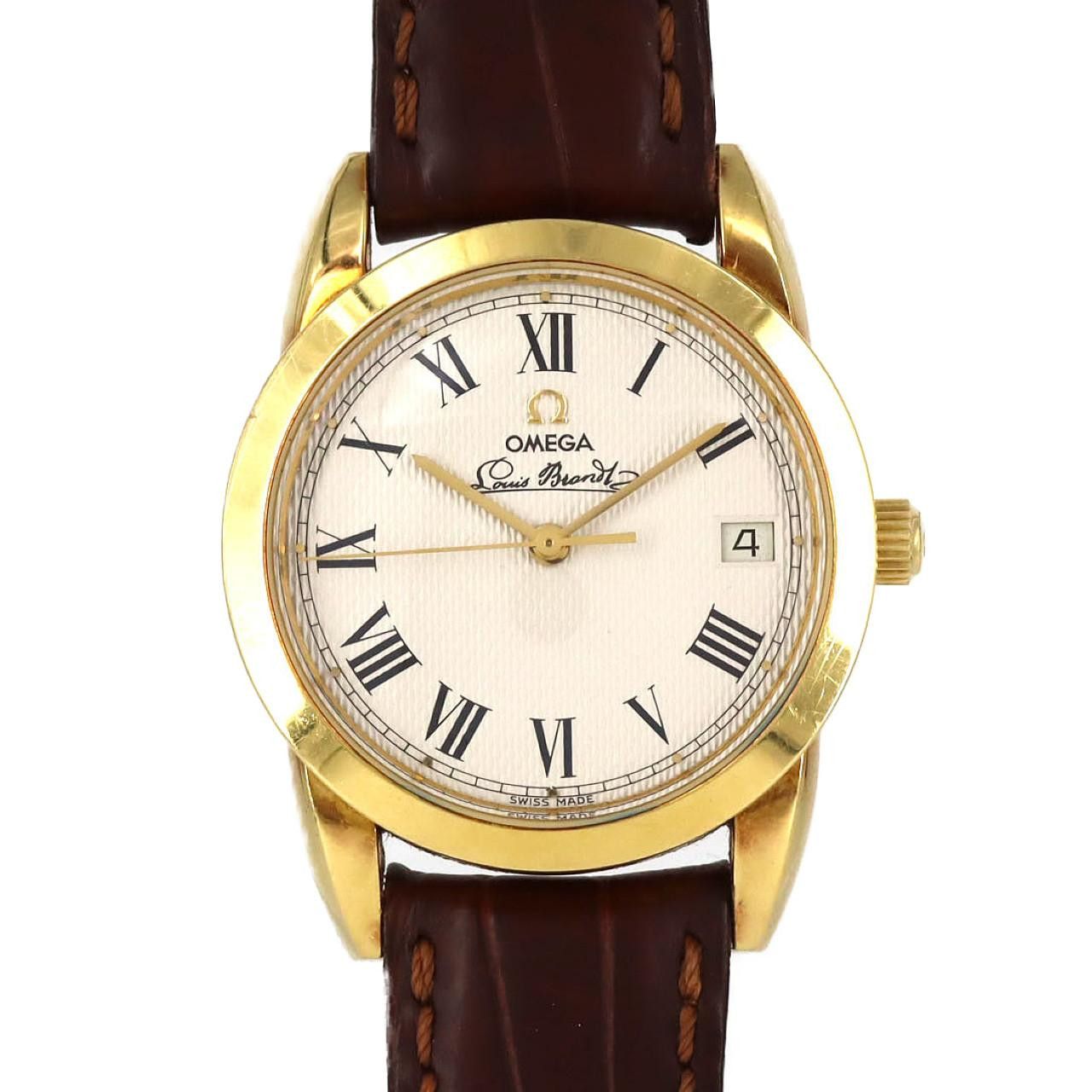 Omega Omega Omega Louis Brand Au750 Automatic Precious Metal Automatic DUTY FREE for USA Size ONE SIZE - 1 Thumbnail