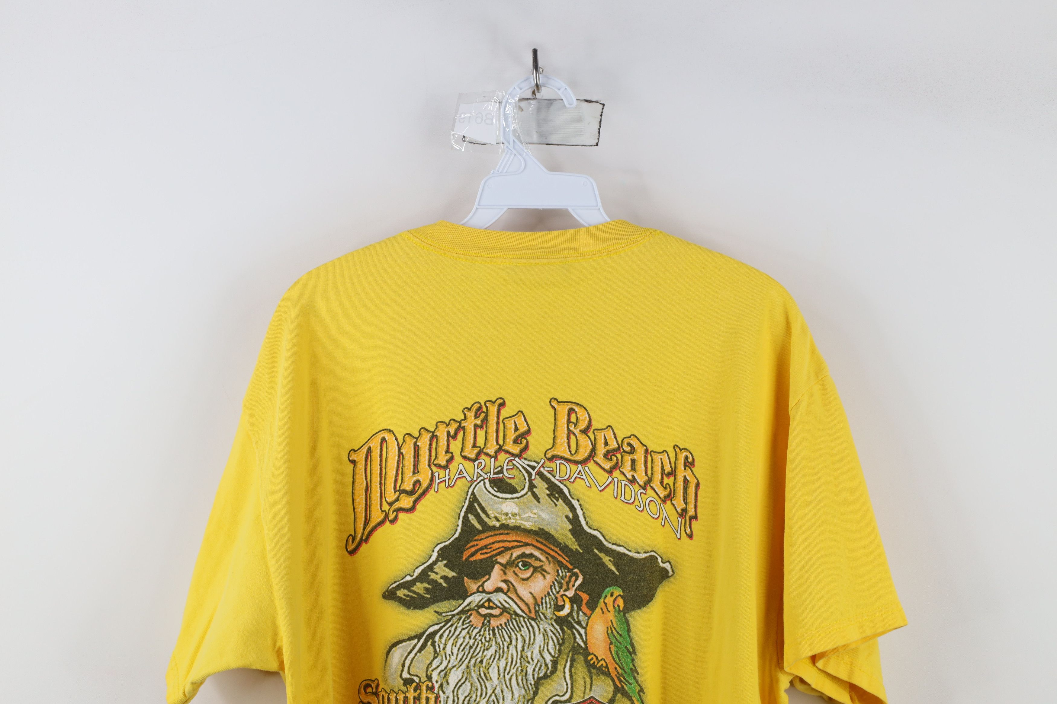Harley Davidson × Vintage Vintage Y2K 2004 Harley Davidson Flames Pirate T-Shirt USA Size US L / EU 52-54 / 3 - 14 Thumbnail