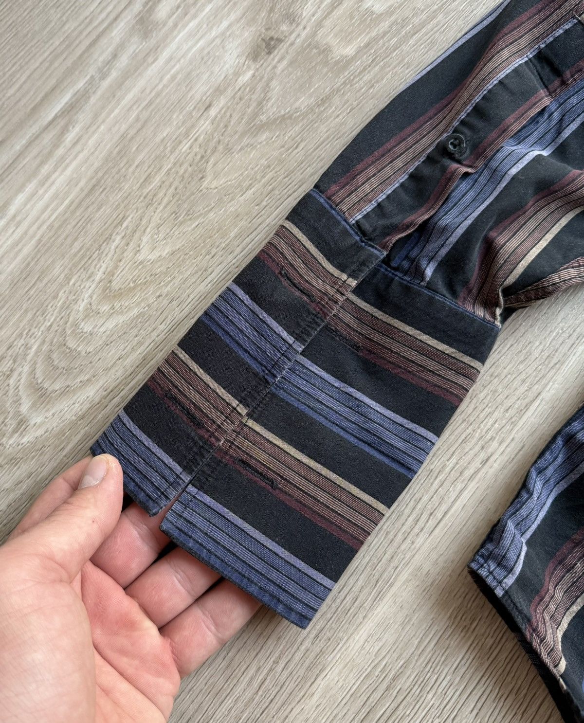 Yves Saint Laurent Vintage YSL Yves Saint Laurent Striped Button Up Shirt Size US L / EU 52-54 / 3 - 9 Thumbnail