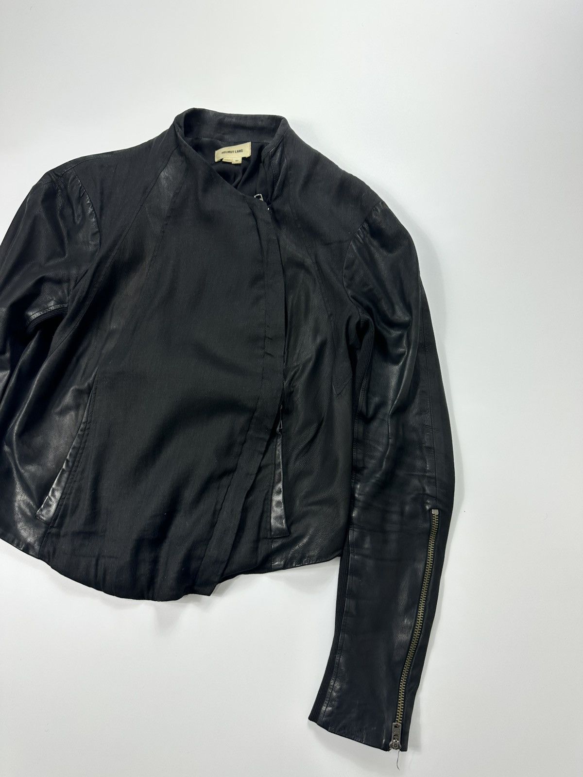 Helmut Lang Helmut Lang Leather Jacket Archive Zip Black Size M / US 6-8 / IT 42-44 - 4 Thumbnail