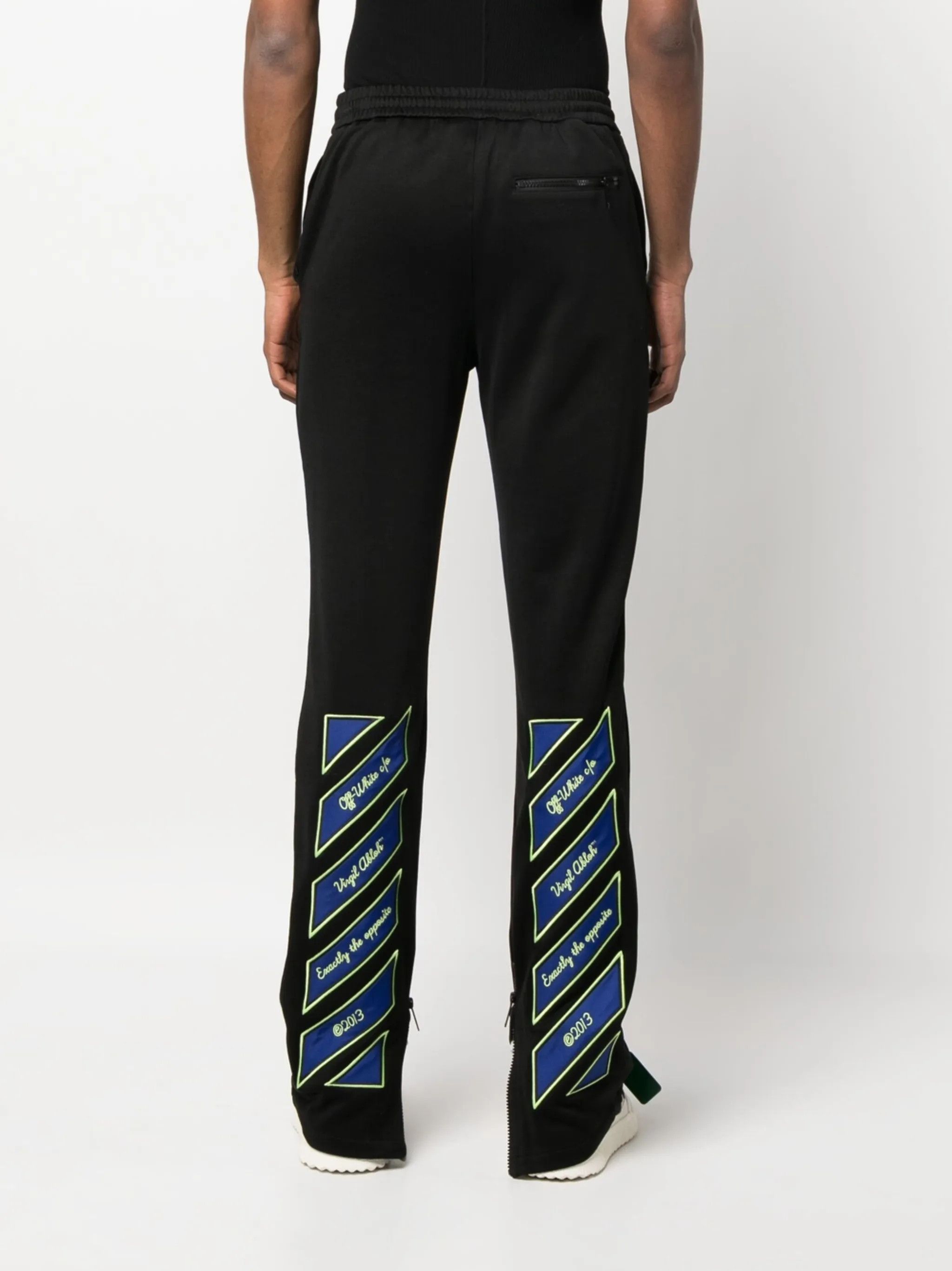 Off-White o1gr1nt0325 Vars Hamer Skinny Track Pant in Black Size US 32 / EU 48 - 4 Thumbnail