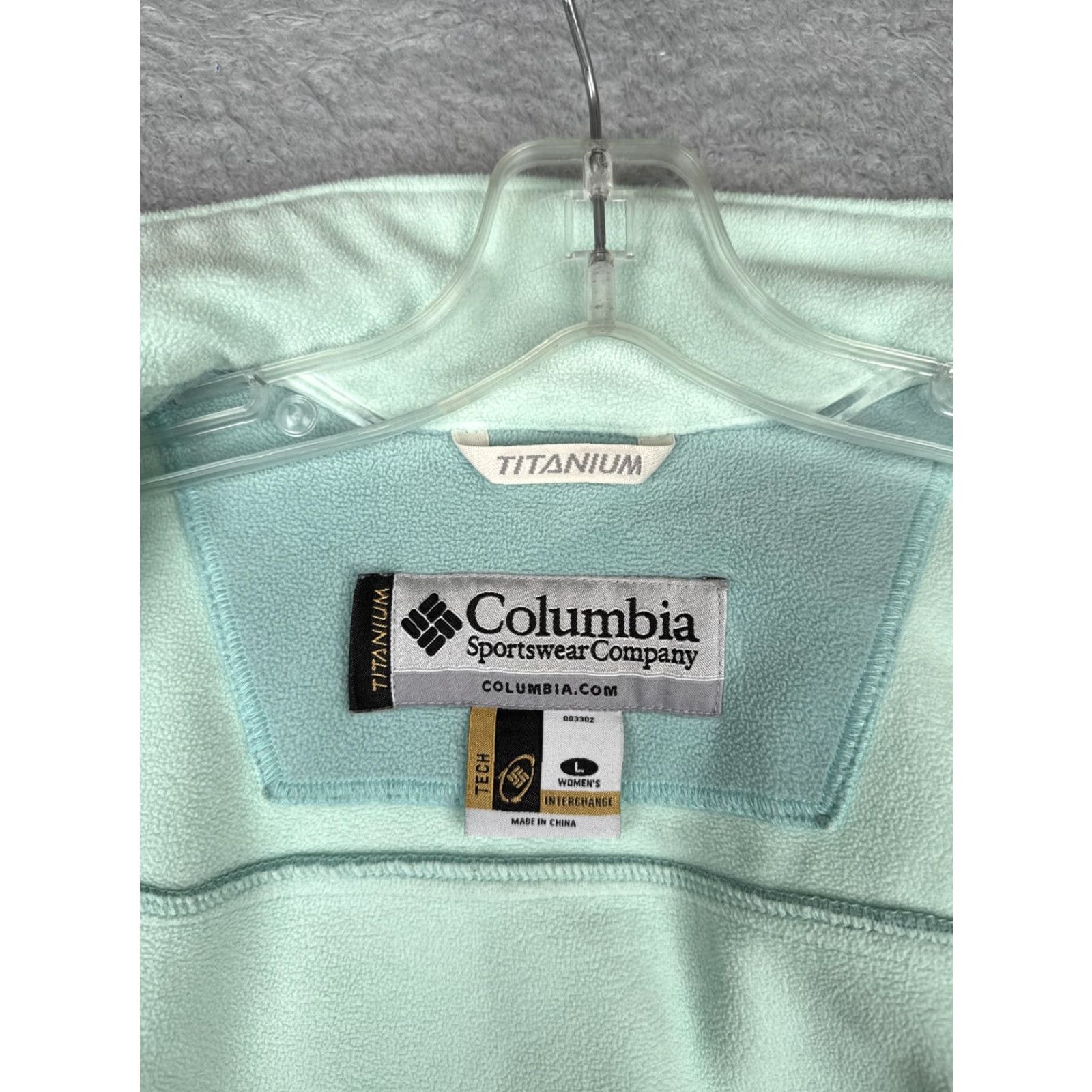 Vintage Columbia Titanium Fleece Jacket Womens Large Blue Interchange Full Zip Liner Size L / US 10 / IT 46 - 3 Thumbnail