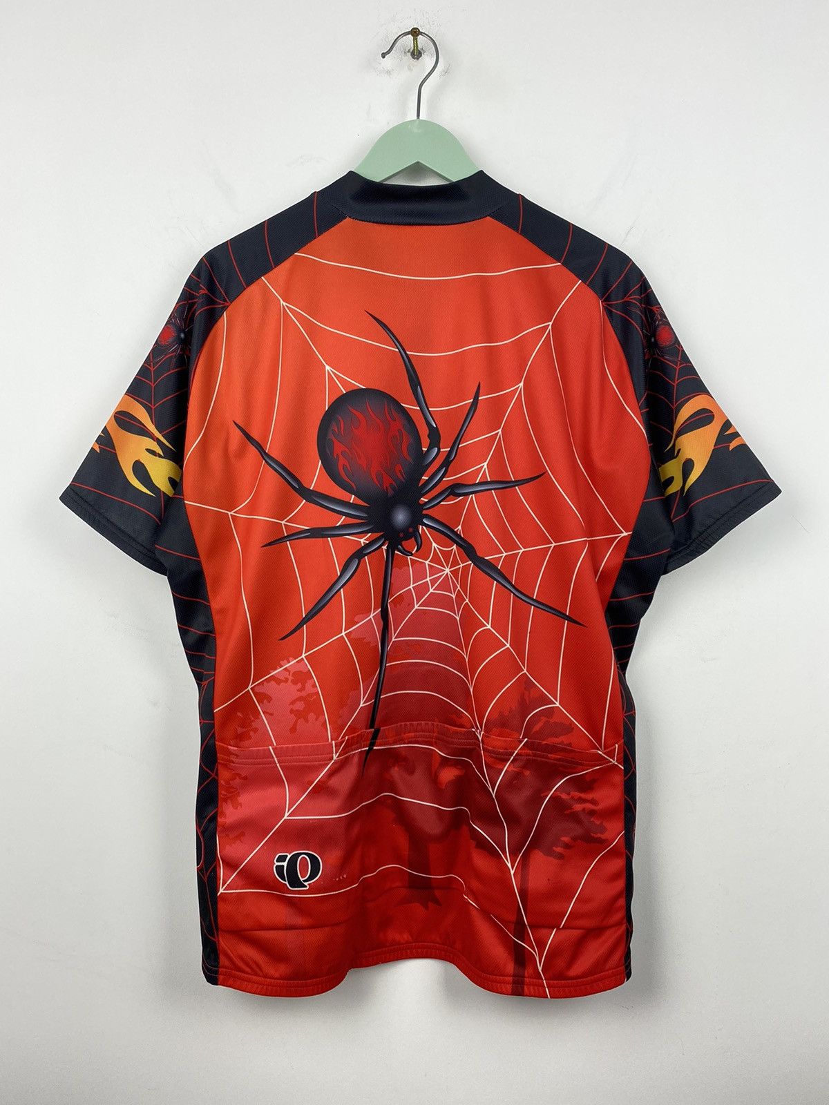 Bicycle Pearl Izumi Spider Flames 2007 Cycling Jersey Biker SMS Y2K Size US L / EU 52-54 / 3 - 8 Thumbnail