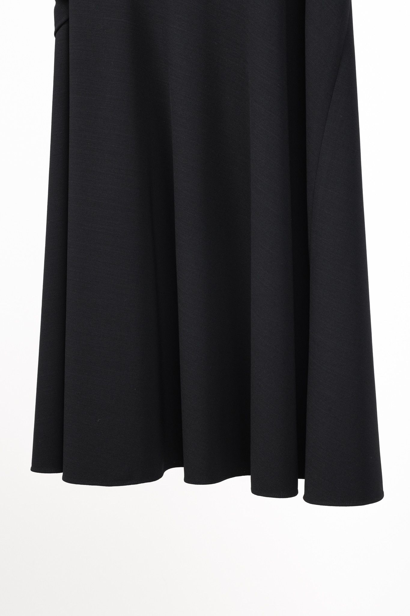 Donna Karan Donna Karan Black Drape Front Wool Dress Size M / US 6-8 / IT 42-44 - 7 Thumbnail