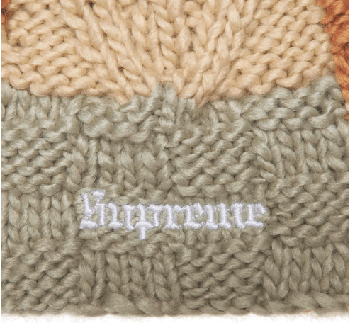 Supreme Supreme Block Knit Beanie Tan Size ONE SIZE - 2 Thumbnail