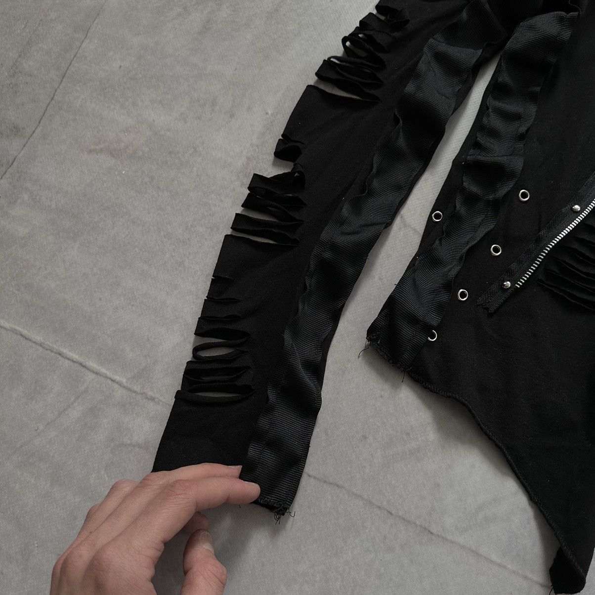 Hysteric Glamour 00s Punk Zipper Rick Owens Vibe Long Sleeve T-Shirt Size M / US 6-8 / IT 42-44 - 8 Thumbnail