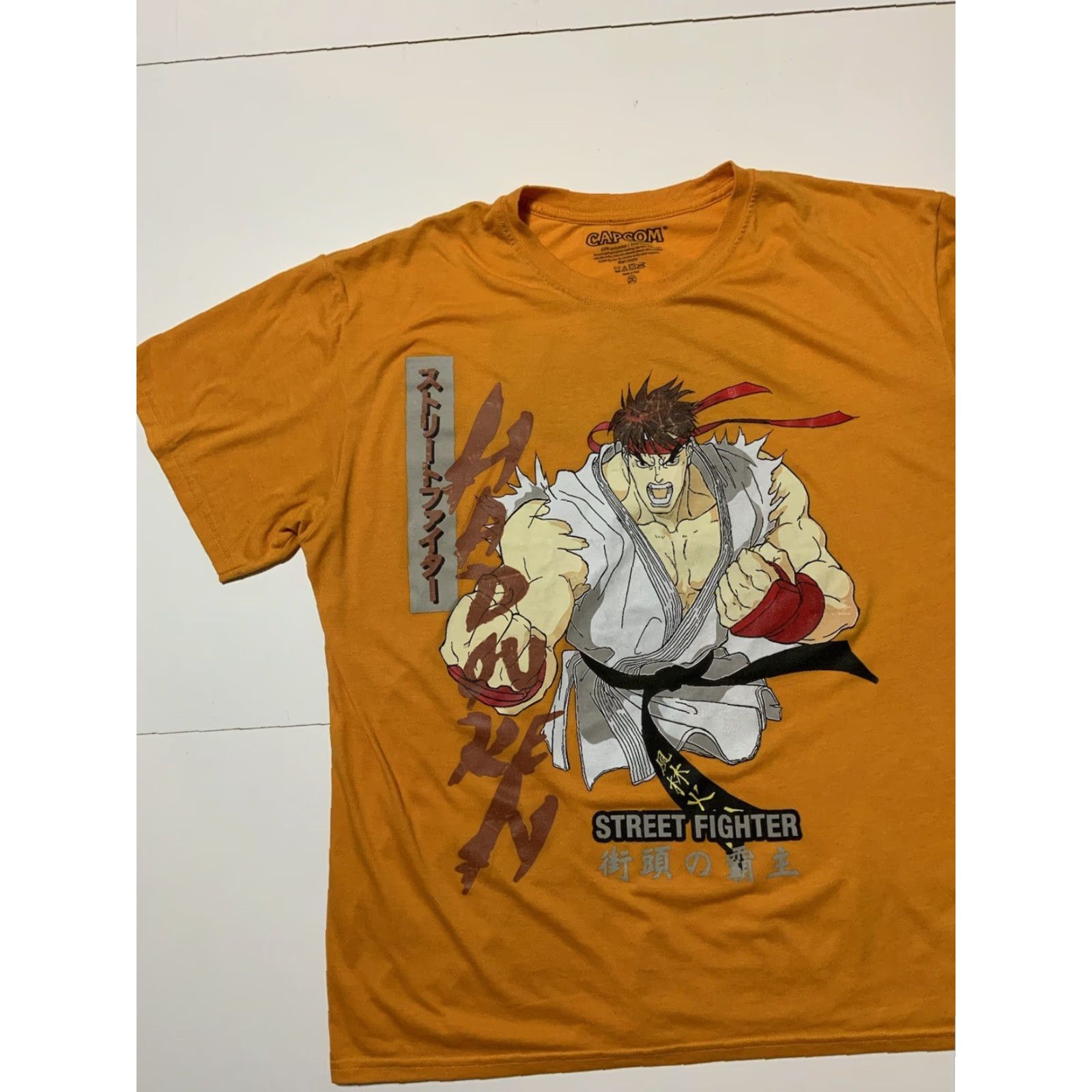 Vintage Capcom Street Fighter Ryu Japanese Fighting Video Game Graphic T-Shirt Sz. 2XL Size US XXL / EU 58 / 5 - 3 Thumbnail