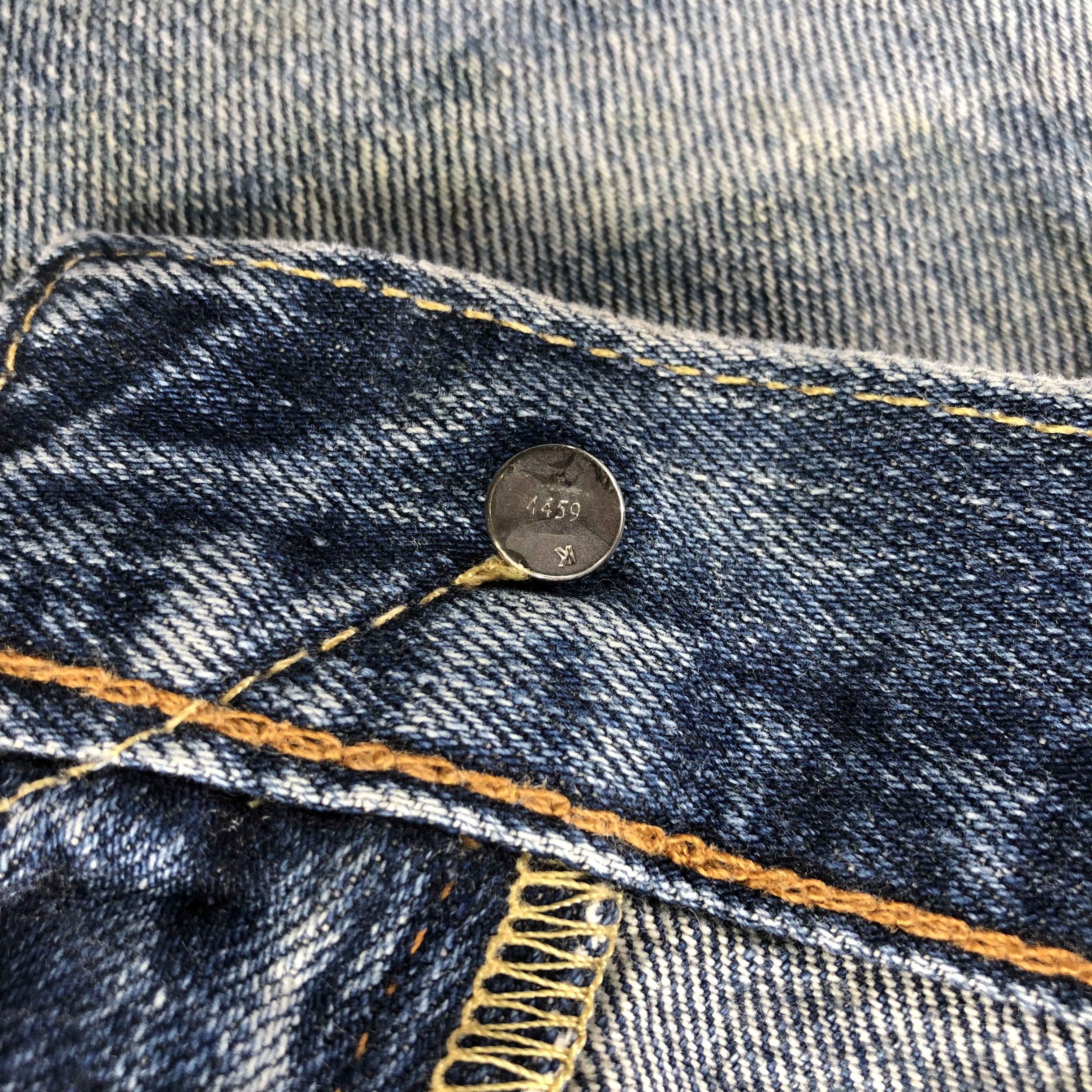 Levi's Vintage Levis 503 Jeans Distress Faded Blue Denim KJ957 Size US 34 / EU 50 - 16 Thumbnail