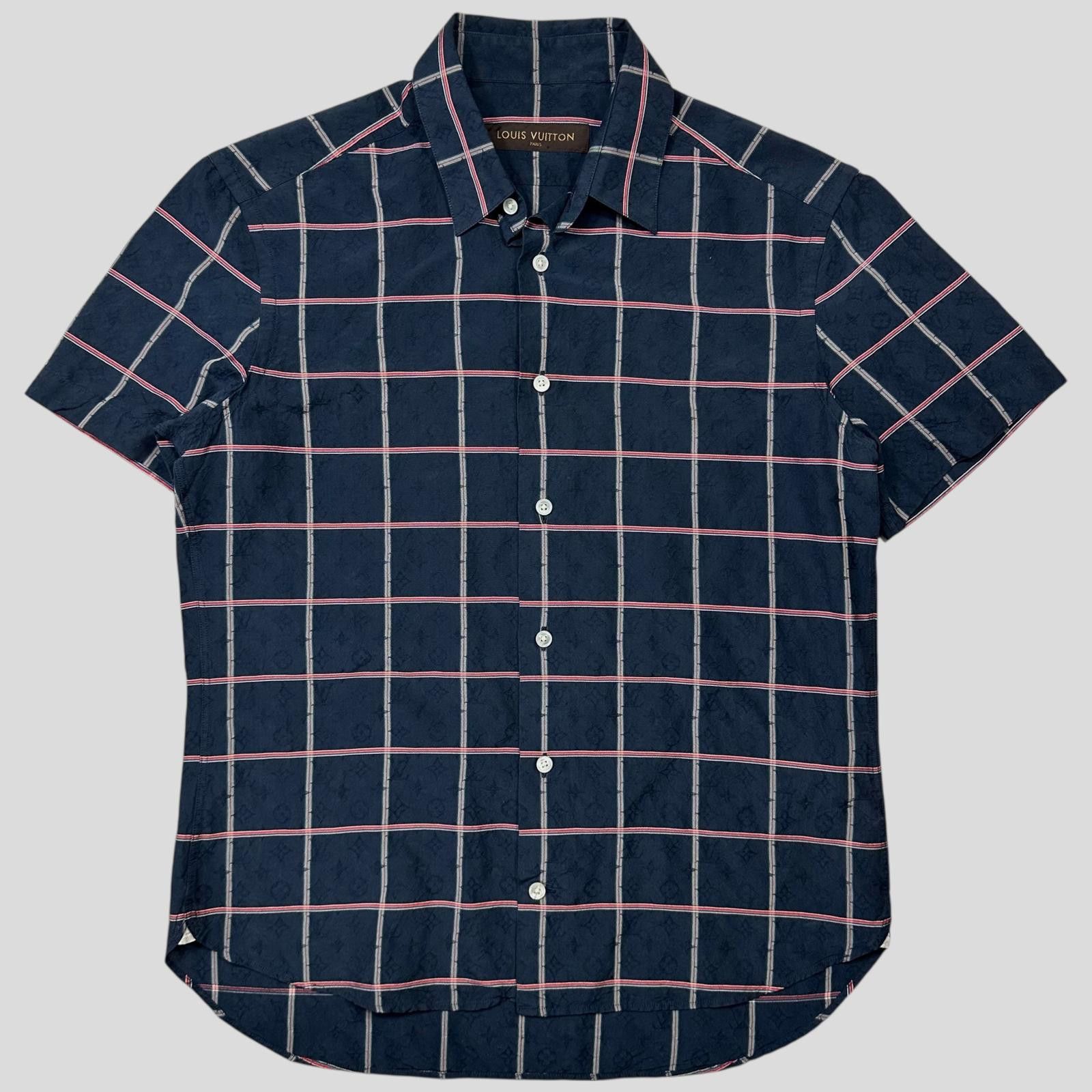 Other Louis Vuitton Monogram Plaid Checkered Silk Shirt - S Size US S / EU 44-46 / 1 - 1 Thumbnail