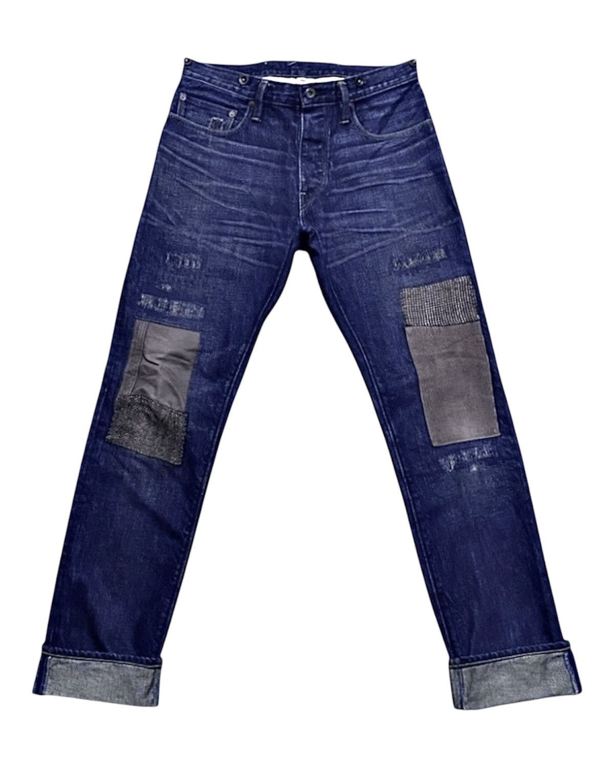 Rugby Ralph Lauren Rugby Ralph Lauren Faded Patchwork Stitched Jeans Denim Size US 31 - 1 Thumbnail