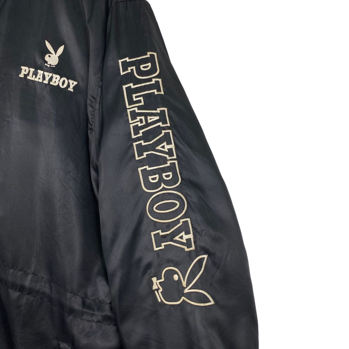 Japanese Brand × Playboy Playboy Long Coach Jacket Hoodies Size XL Size US XL / EU 56 / 4 - 8 Thumbnail