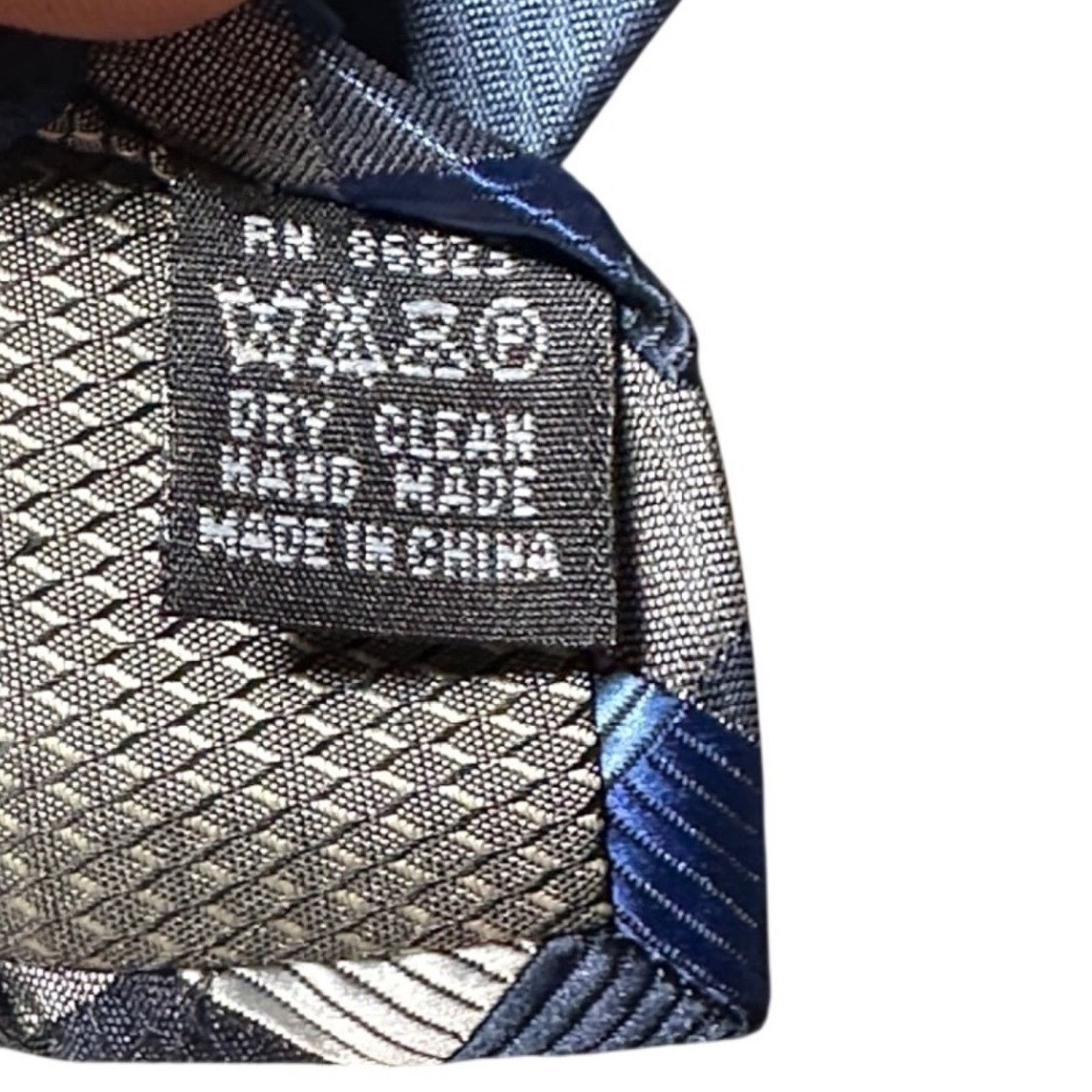 Bergamo New York Bergamo New York Mens Blue Grey Plaid Silk Necktie Tie Size ONE SIZE - 5 Thumbnail