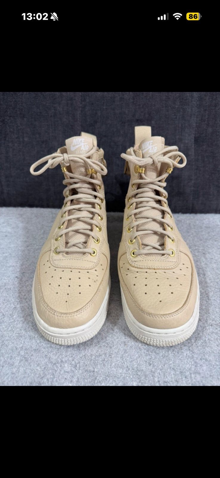 Nike Nike SF AF1 Mid Air Force 1 Mushroom Light Bone 2017 size 40 Size US 10 / IT 40 - 4 Thumbnail