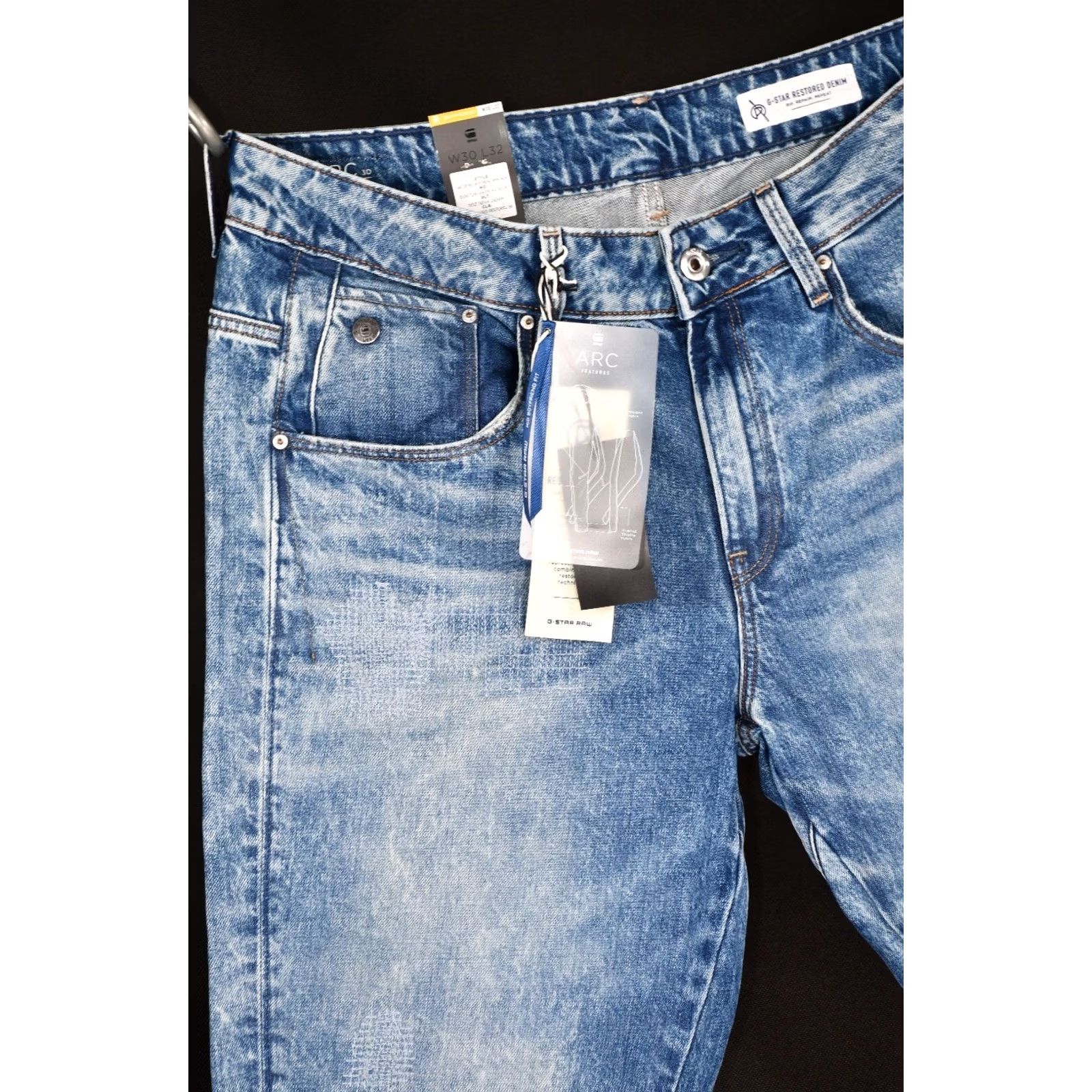 G-Star G-Star Arc 3D Mid Boyfriend Denim Jeans WOMEN W30/L32 Blue 100% Cotton 5-Pocket Size 30" / US 8 / IT 44 - 7 Thumbnail
