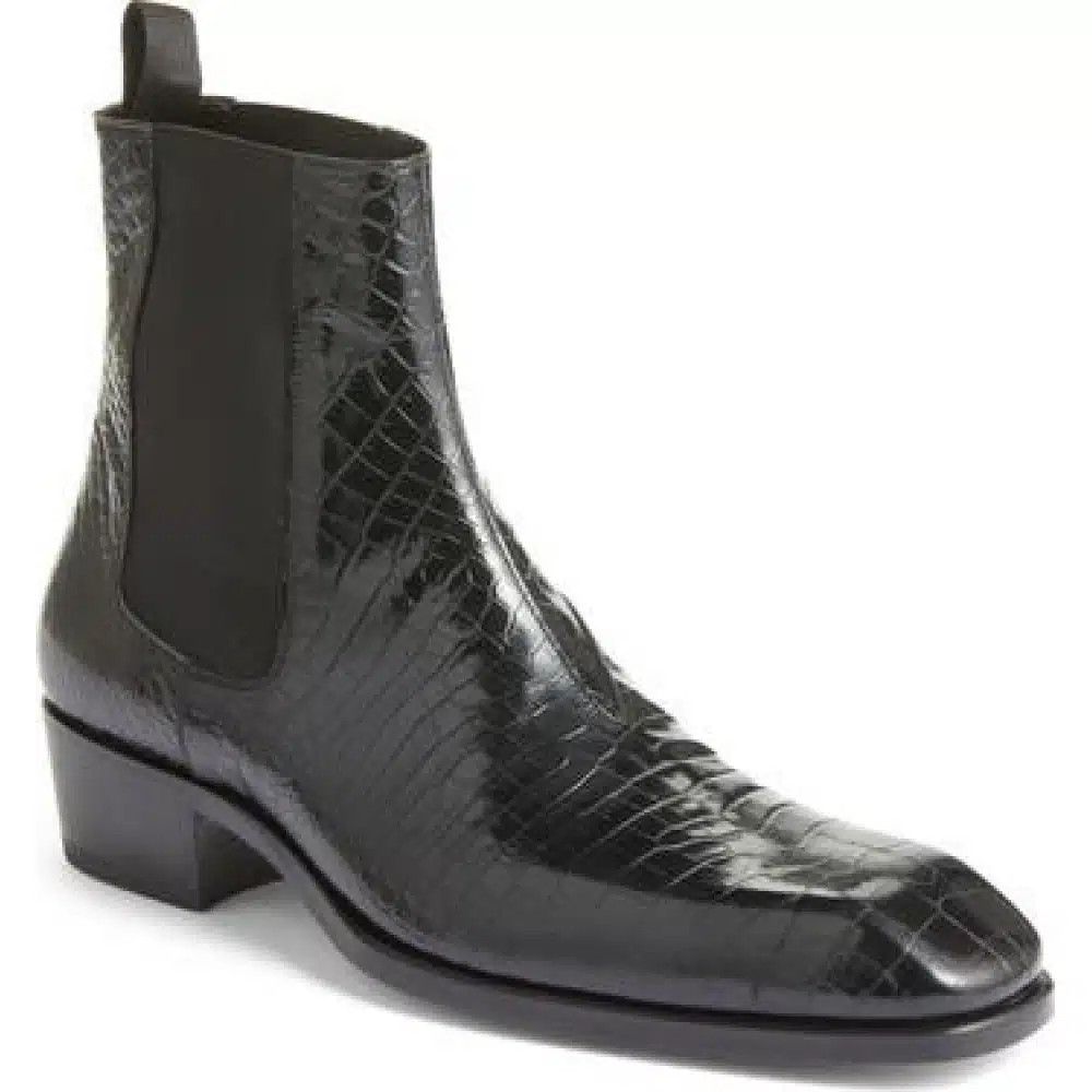 Tom Ford o1loc1c0325 J1490 Bailey Chelsea Boots in Black Size US 12.5 / EU 45-46 - 2 Thumbnail