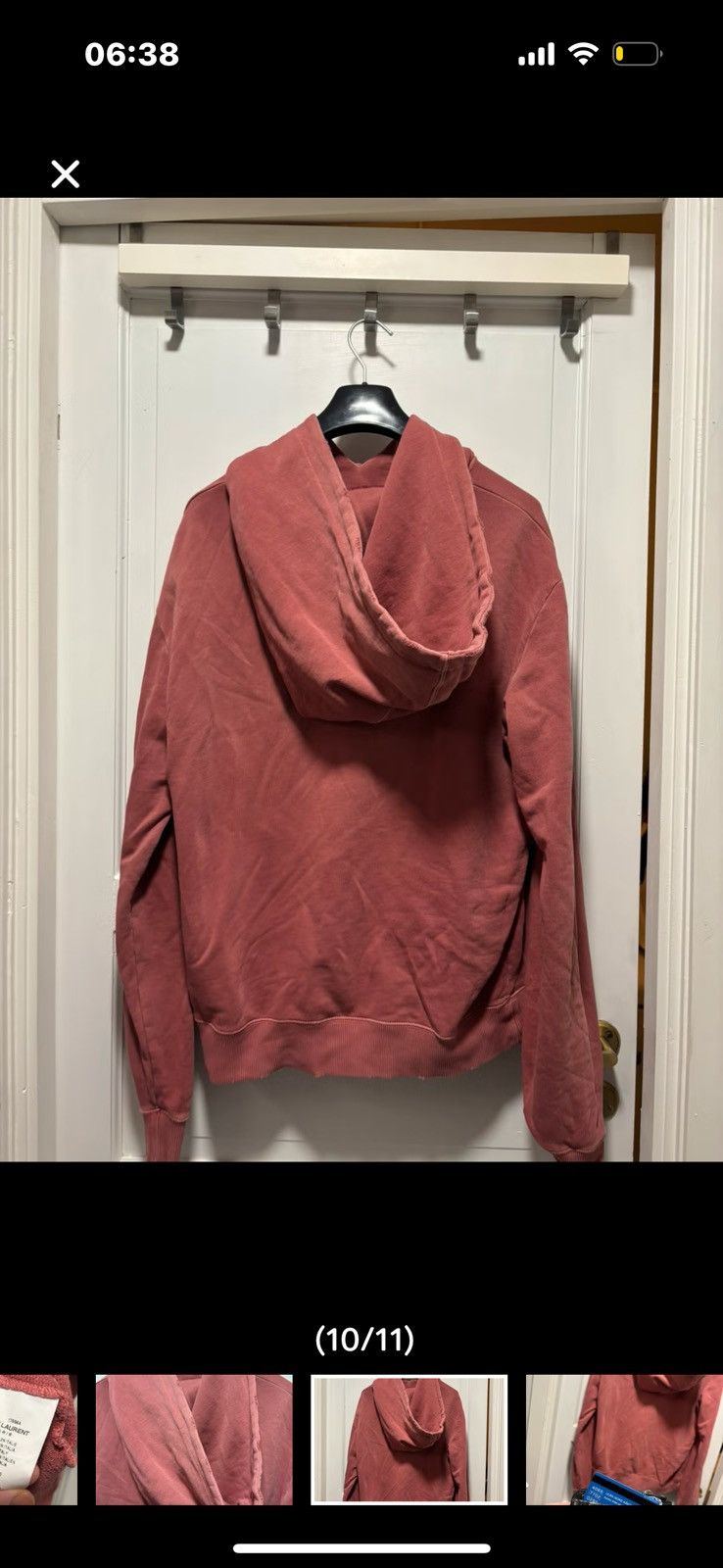 Saint Laurent Paris saint laurent distressed hoodie Size US M / EU 48-50 / 2 - 8 Thumbnail
