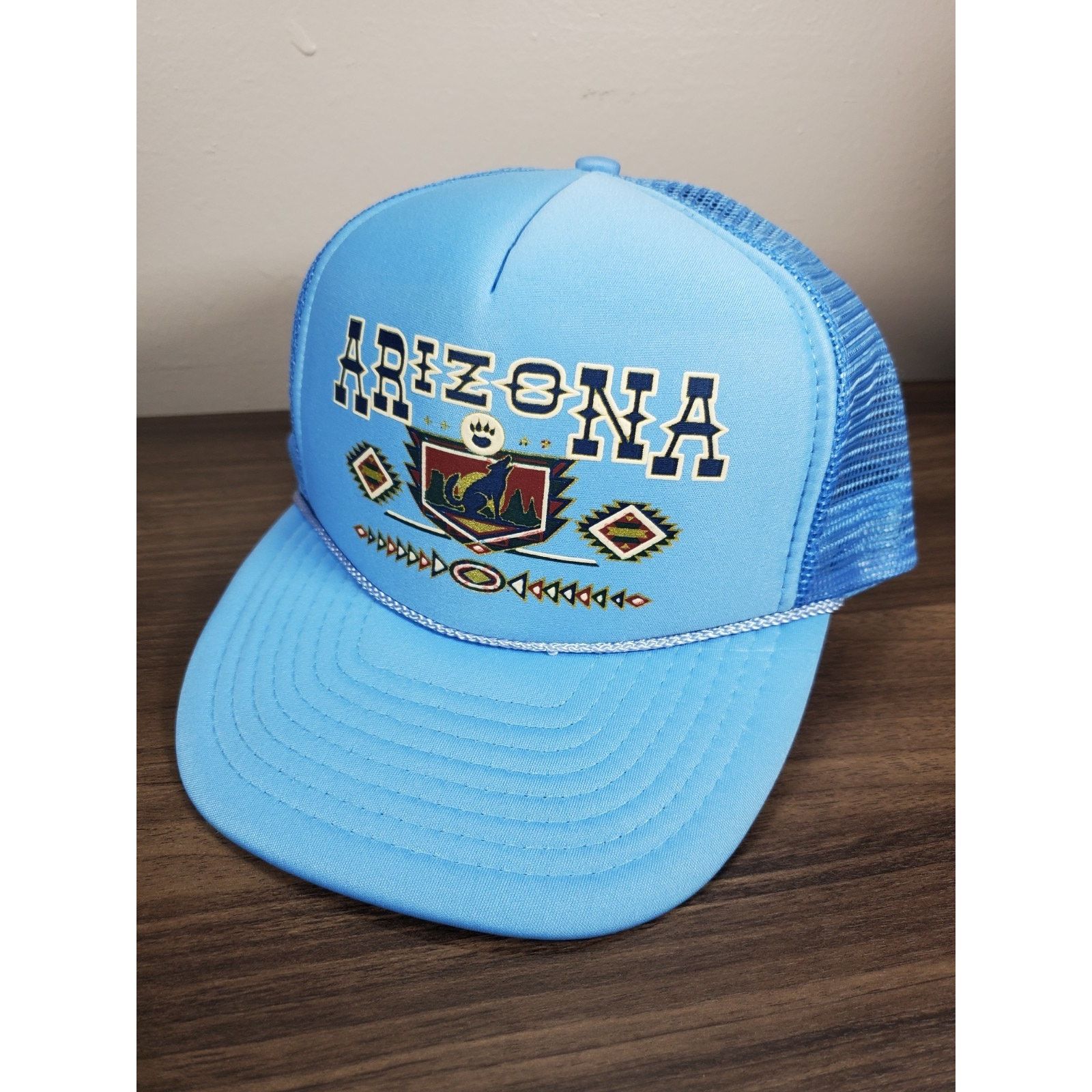 Vintage Arizona Wildcats Cactus Sunset Trucker Hat Mesh Snapback Cap Size ONE SIZE - 4 Thumbnail