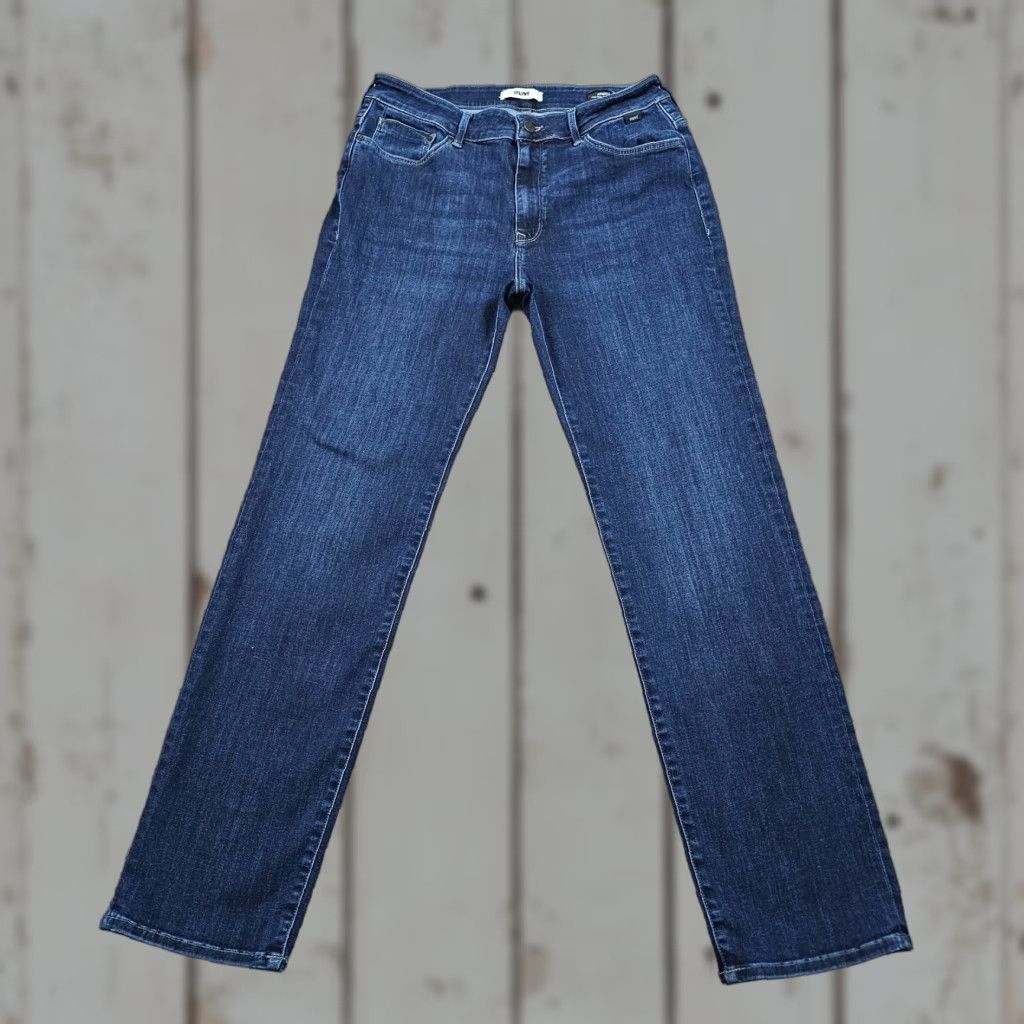 Mavi Mavi Jeans Womens High Rise Straight Leg Stretch Denim 28x31 Dark Wash Kendra Size 24" / US 00 / IT 34 - 1 Thumbnail