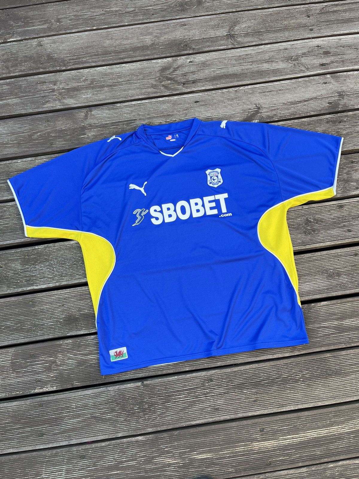 Puma × Vintage Vintage Retro Cardiff City Club Football Jersey 2009 Shirt Size US XXL / EU 58 / 5 - 1 Thumbnail