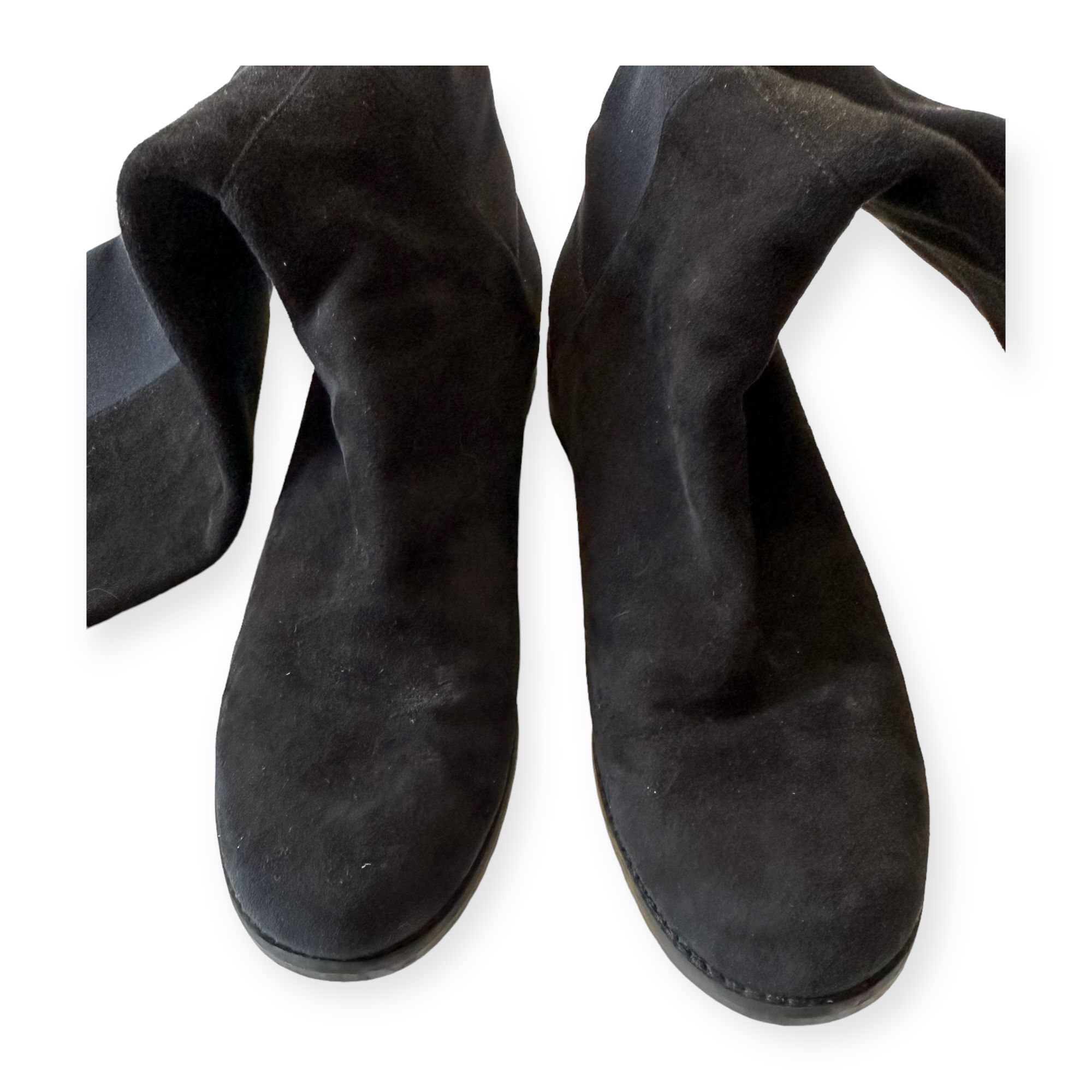 Stuart Weitzman Stuart Weitzman Over the Knee Black Suede/Stretch 50/50 Boot Size US 6 / IT 36 - 12 Thumbnail