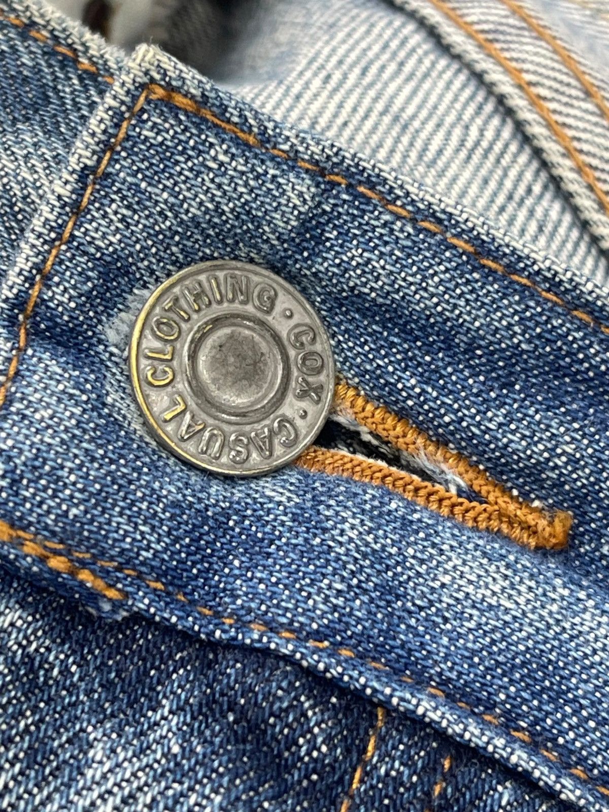 Japanese Brand COX Japanese Brand Light Wash Distressed Straight Jeans Size US 34 / EU 50 - 10 Thumbnail