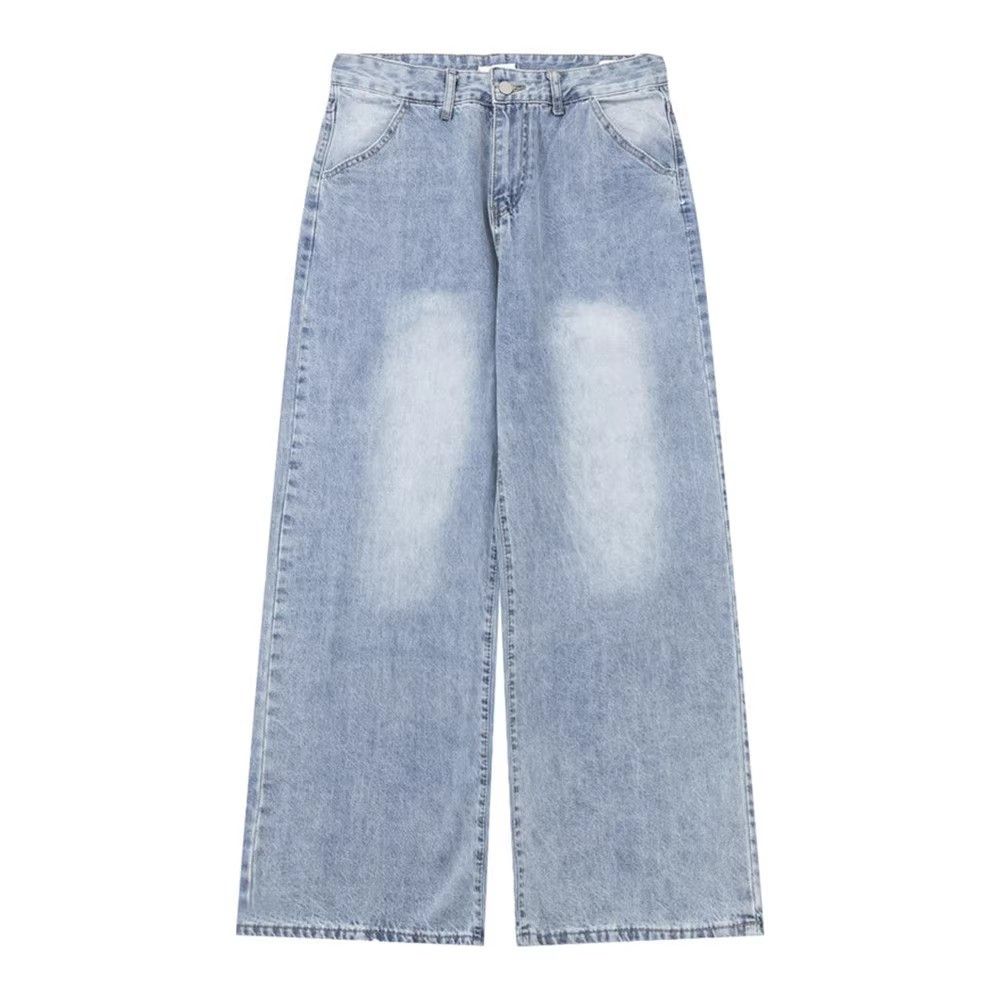 Japanese Brand × Vintage Men's hip-hop pocket embroidery casual washed loose jeans Size US 32 / EU 48 - 2 Thumbnail