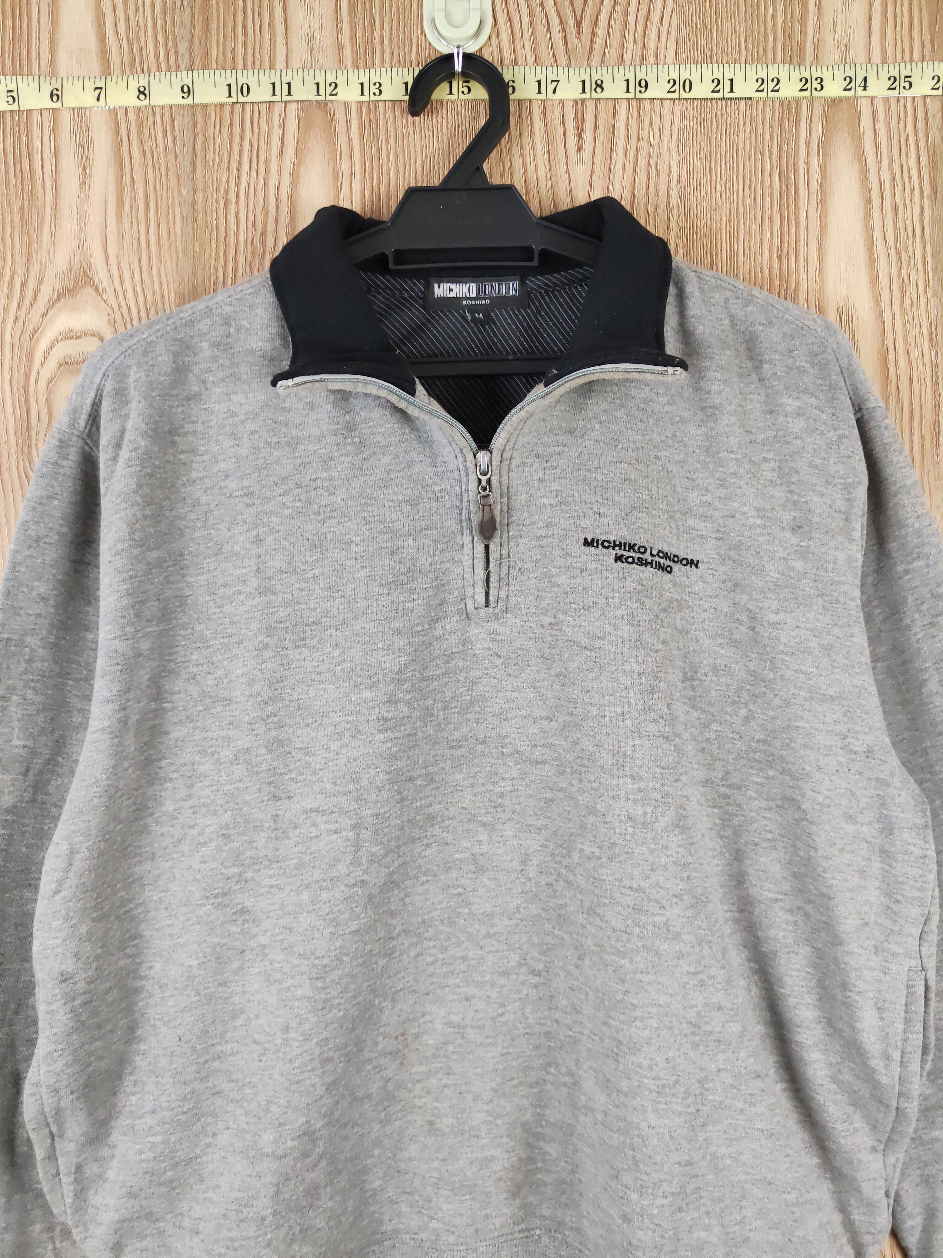 Michiko Koshino London × Vintage Vintage 💥 Michiko Koshino London Gray Sweatshirts Size US M / EU 48-50 / 2 - 3 Thumbnail