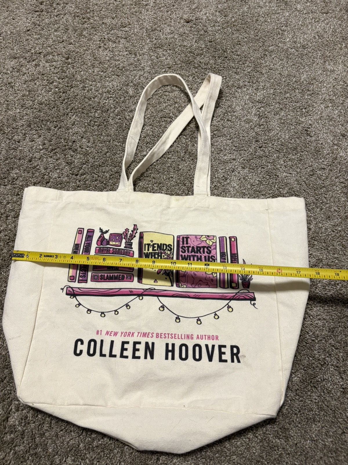 Vintage (Colleen Hoover) It Ends With Us Promo Tote Bag: 18” Size ONE SIZE - 6 Thumbnail