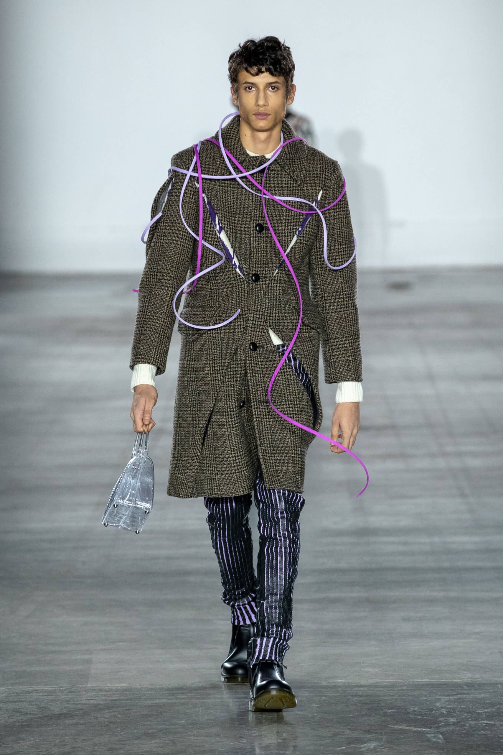 Stefan Cooke Long Slashed Wool Coat A/W 2019 Size US L / EU 52-54 / 3 - 1 Thumbnail