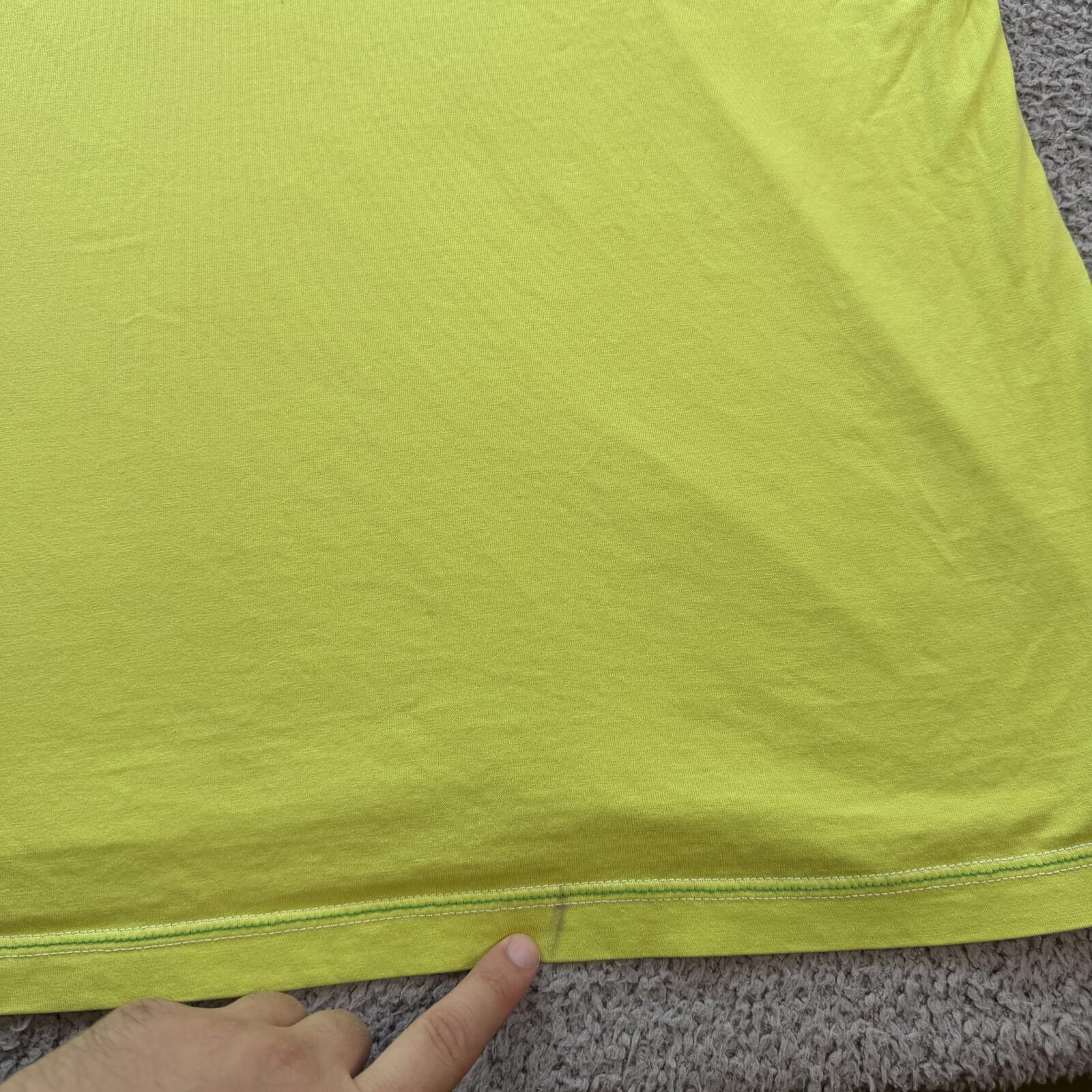 Coogi Vintage Y2K Coogi Embroidered Neon Lime T Shirt 4XL Size US XXL / EU 58 / 5 - 11 Thumbnail
