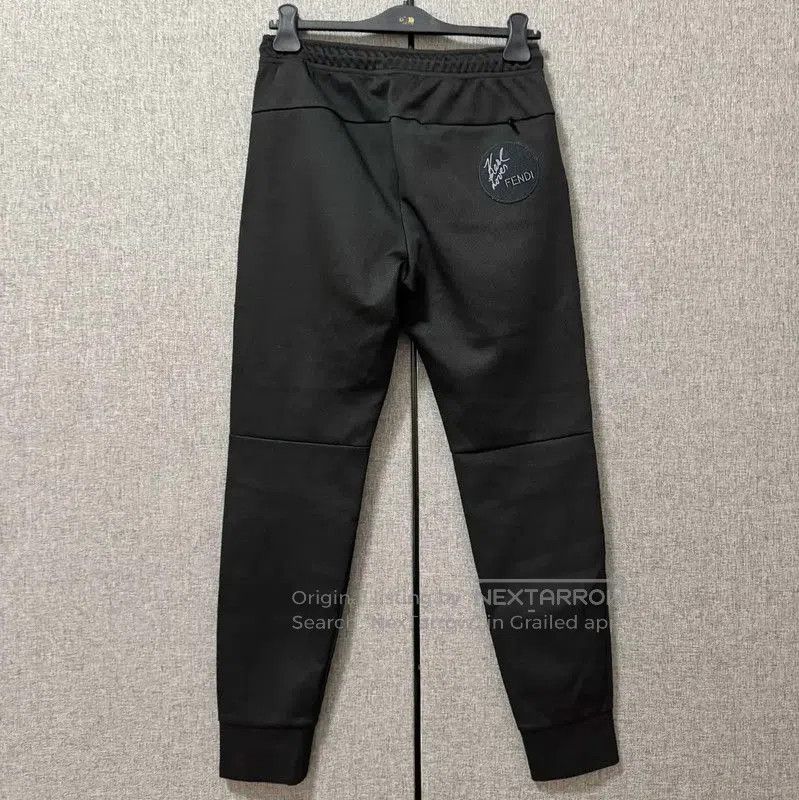 Fendi Fendi Logo Black Cotton Casual Pants for Men . Size US 27 - 2 Thumbnail