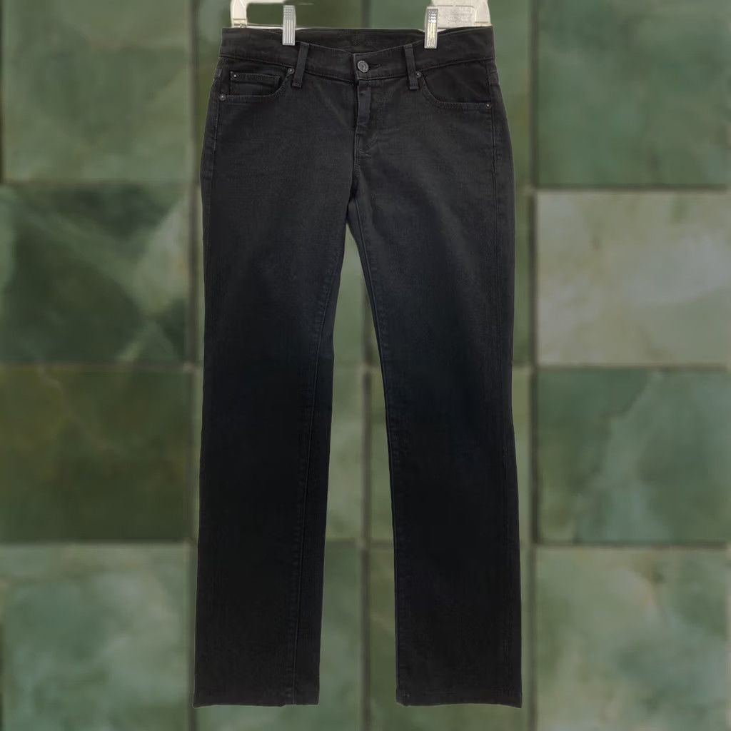 7 For All Mankind 7 For All Mankind Jeans Womens 26 Black Straight Leg Pants Size 26" / US 2 / IT 38 - 1 Thumbnail