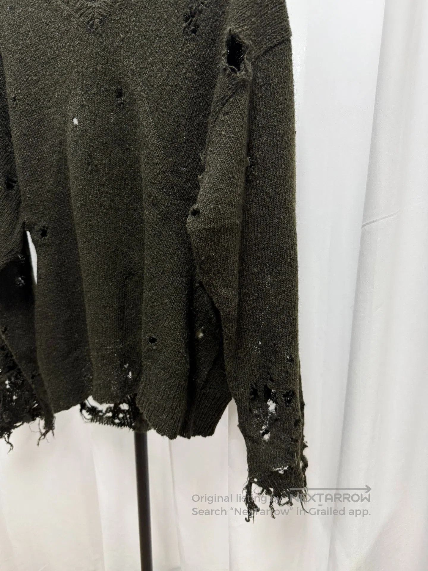 Comme des Garcons Homme Plus Comme des Garcons Homme 90s Distressed Sweater. Size US M / EU 48-50 / 2 - 2 Thumbnail