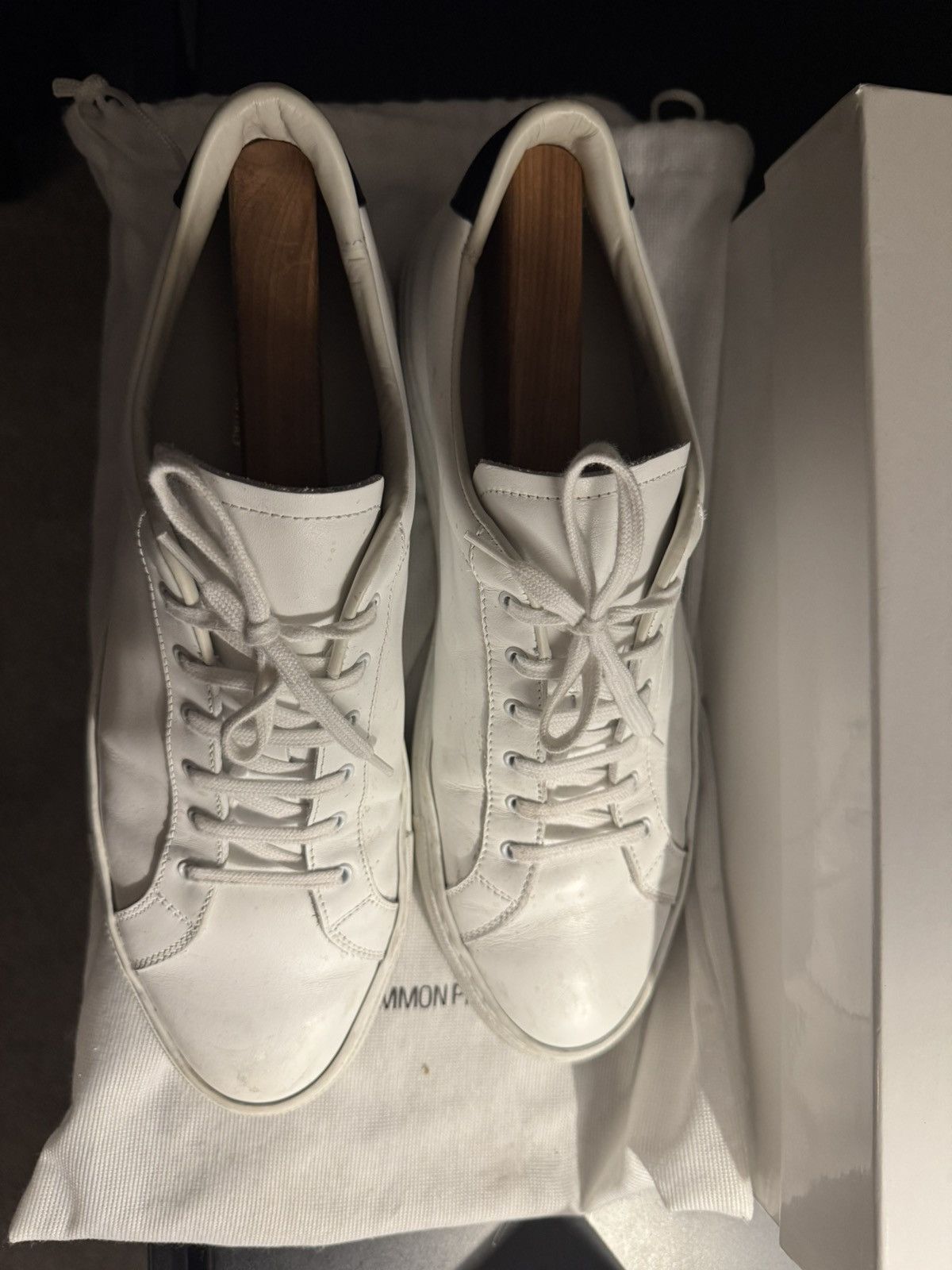 Common Projects Common project retro low white black Size US 11 / EU 44 - 3 Thumbnail