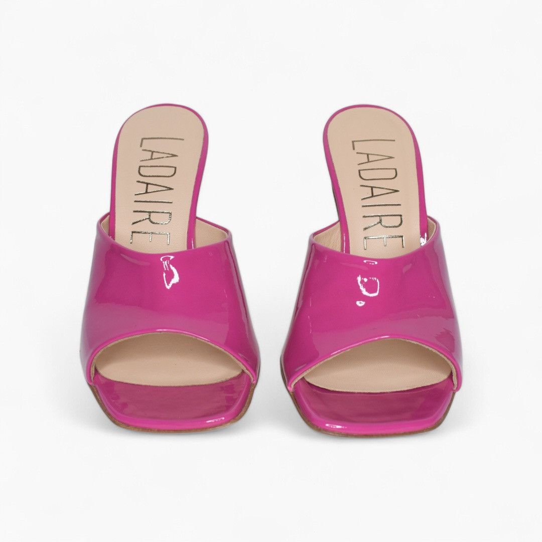 Other Ladaire ✦ Pink Patent Leather Mule Heels Size US 4 / IT 34 - 3 Thumbnail