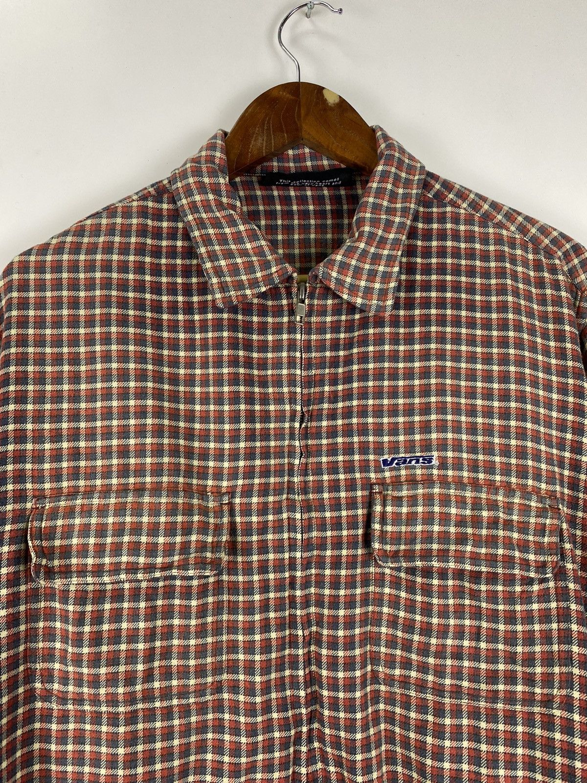 Vans × Vintage Vintage Vans Zip up flannel Size US L / EU 52-54 / 3 - 3 Thumbnail