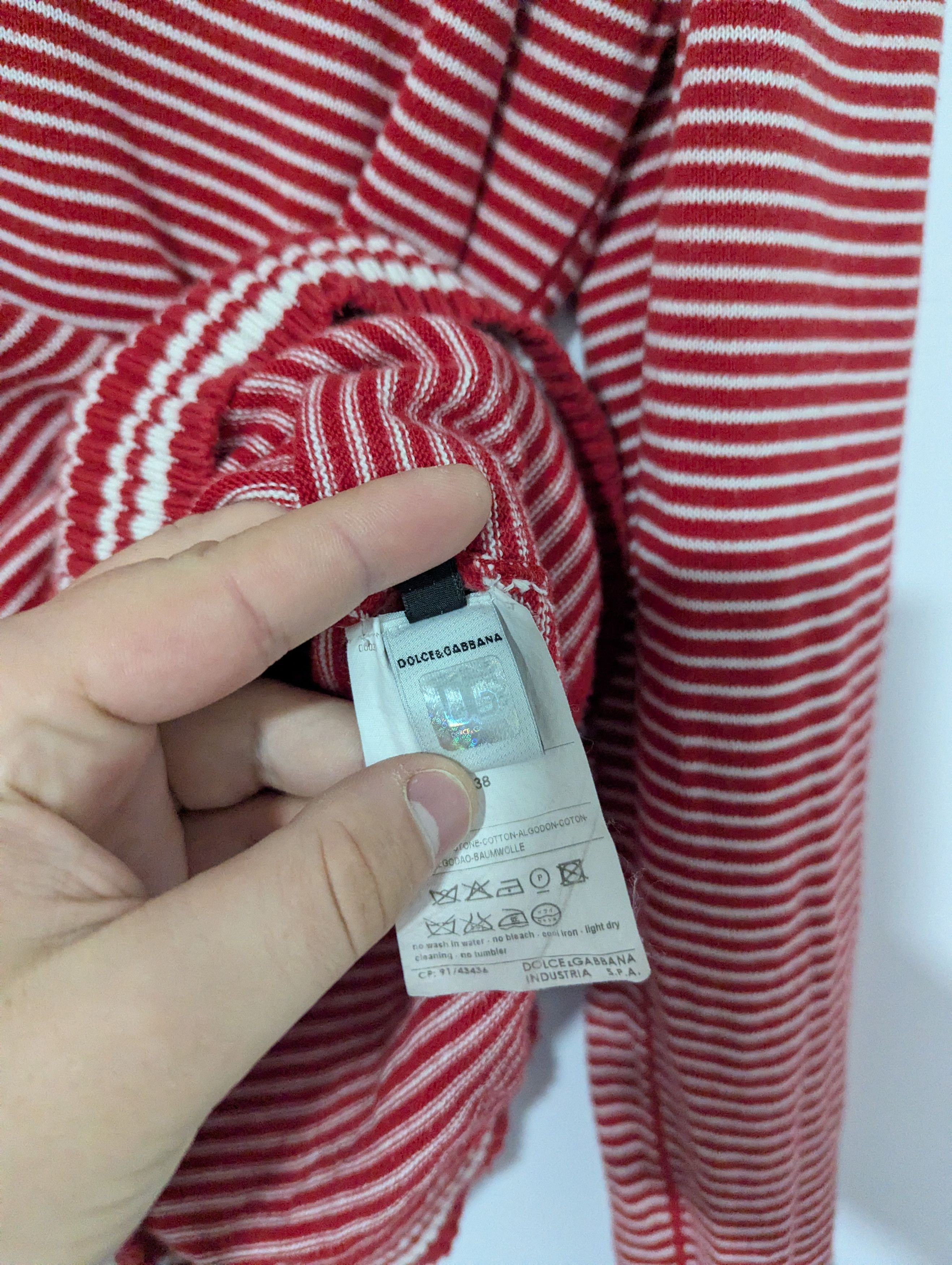 Dolce & Gabbana × Vintage D&G Dolce & Gabbana Vintage Stripped Woman's Knit Sweater Size L / US 10 / IT 46 - 7 Thumbnail