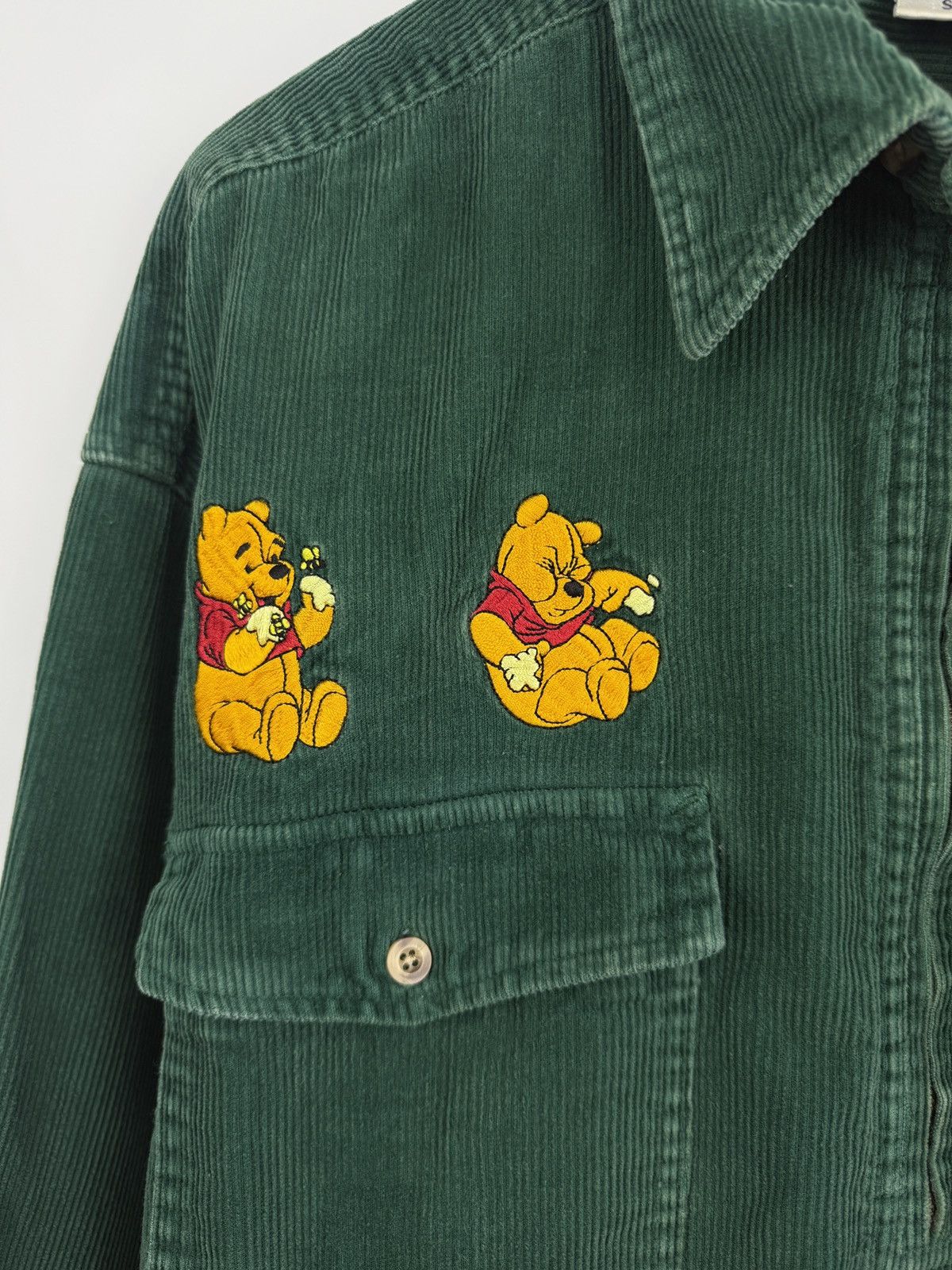 Disney 🐝🇺🇸 Vintage 90s Winnie the Pooh Disney Velvet Sweatshirt Y2K Size US XL / EU 56 / 4 - 6 Thumbnail