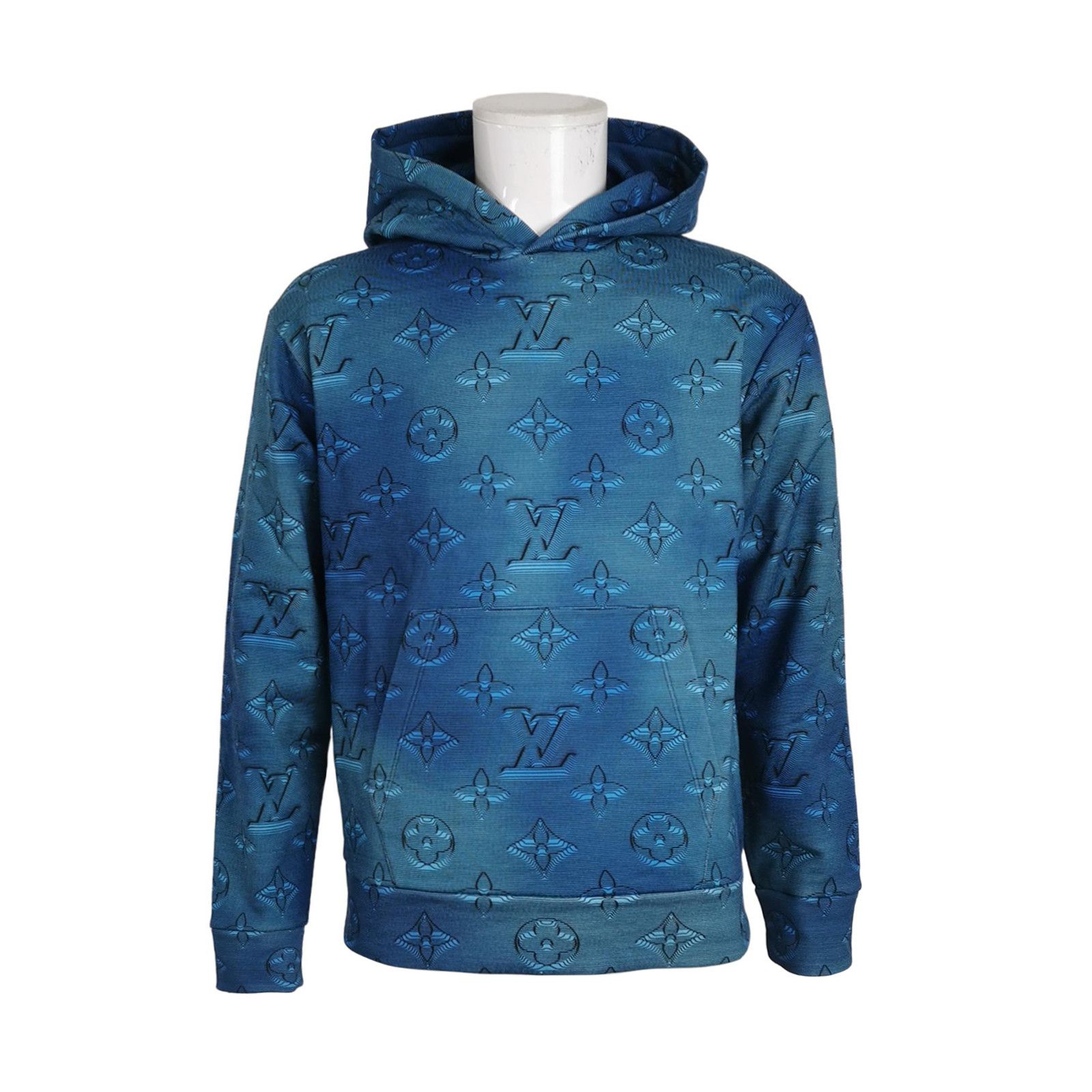 Louis Vuitton Louis Vuitton Blue 2054 Monogram Hoodie | Grailed