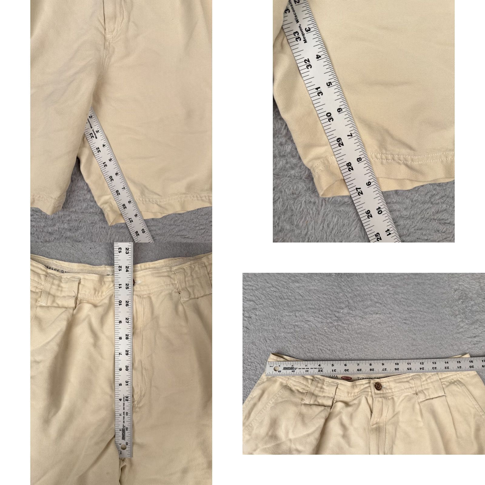 Tommy Bahama VINTAGE not applicable here; restructure: Tommy Bahama Shorts Men Beige Silk Pleated 33x9 Chino Relaxed Solid Aloha Beach 33 9 in inseam 10 in Size US 33 - 8 Thumbnail