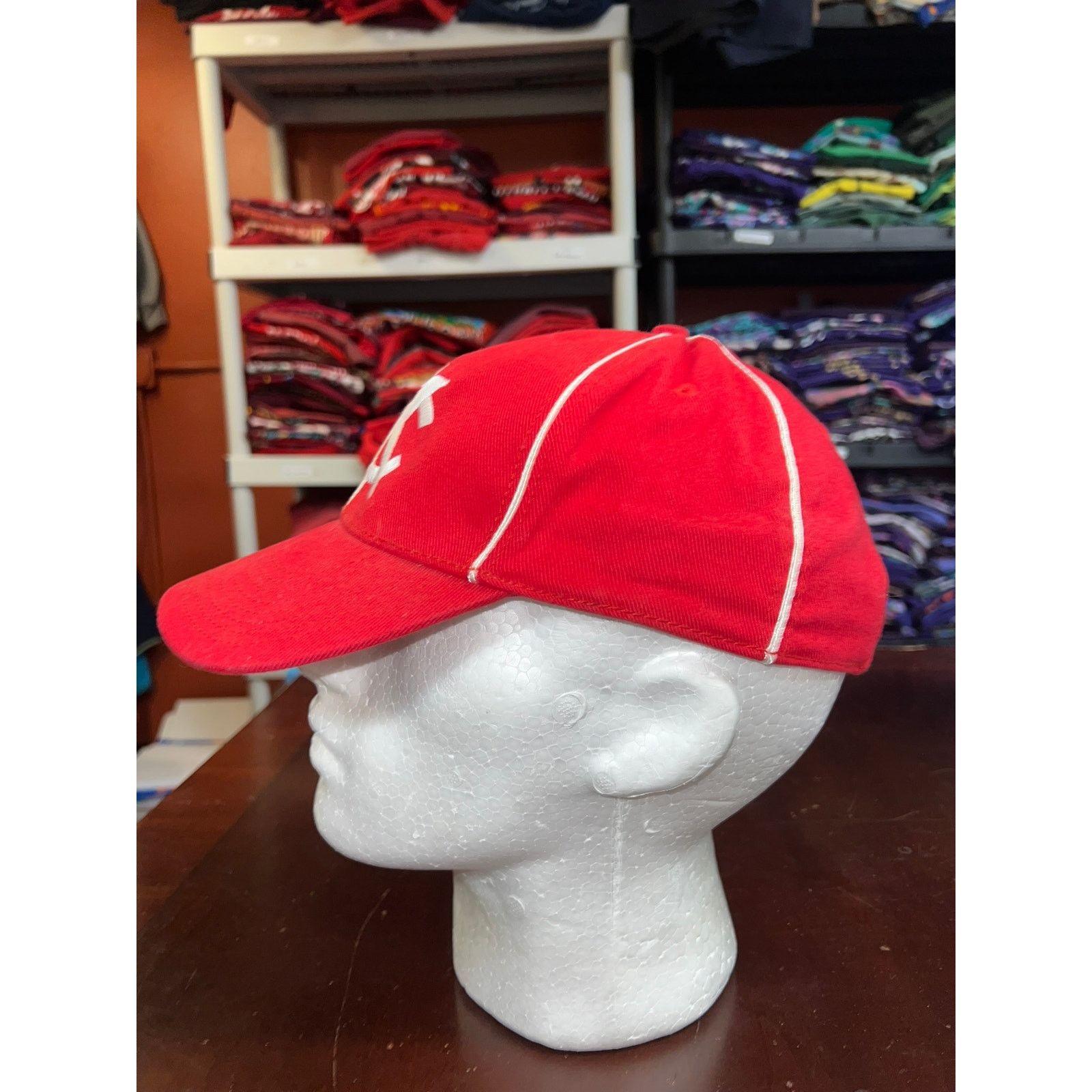 Vintage Kansas City Monarchs Hat NLBM Negro League Baseball Red Cap Size ONE SIZE - 3 Thumbnail