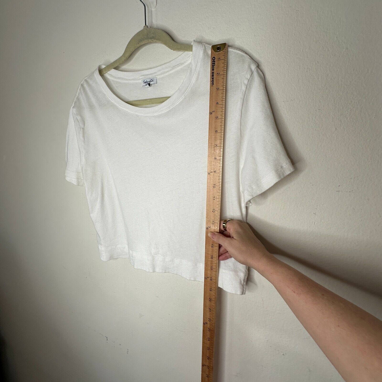 Splendid Splendid White Short Sleeve Round Neck Wide Hem Crop Tee M Size M / US 6-8 / IT 42-44 - 7 Thumbnail