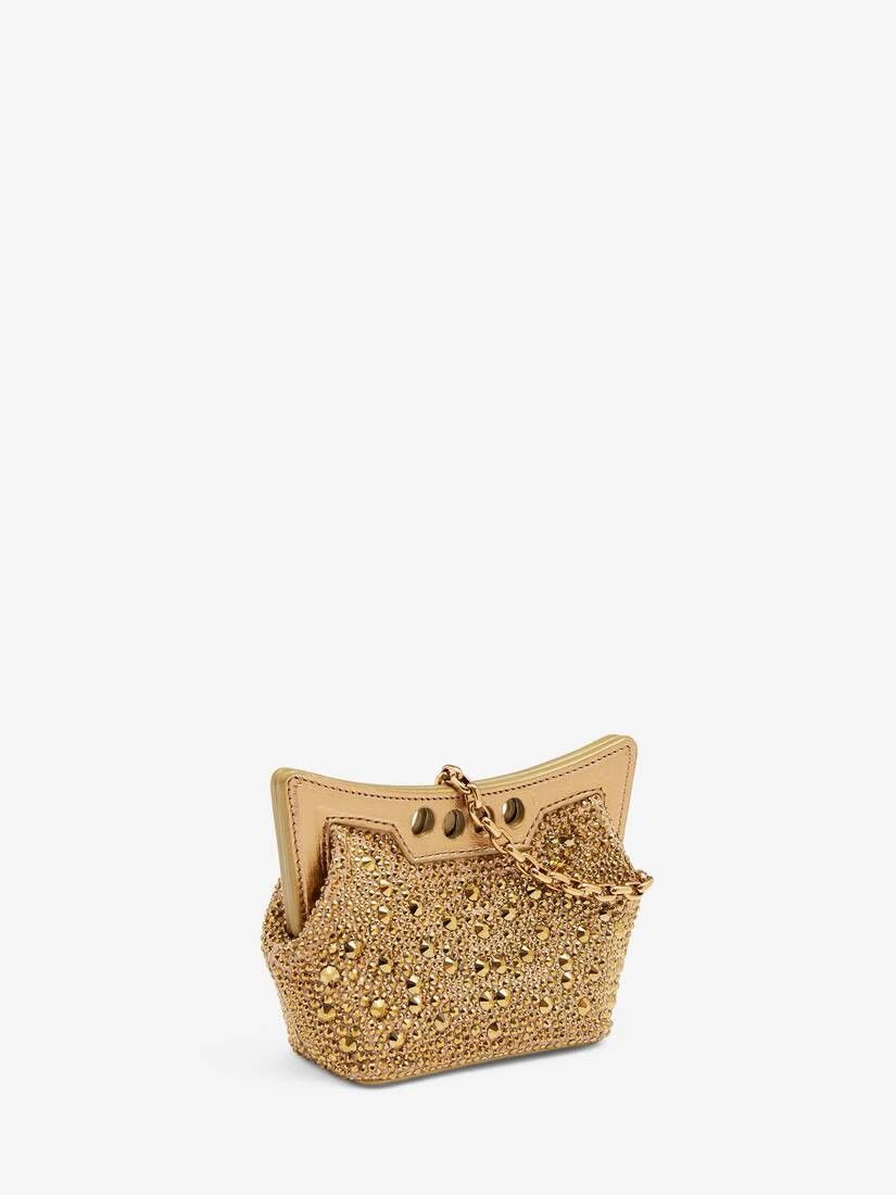 Alexander McQueen o1w1db10925 Size: OS/The Micro Peak Bag in Golden Size ONE SIZE - 4 Thumbnail