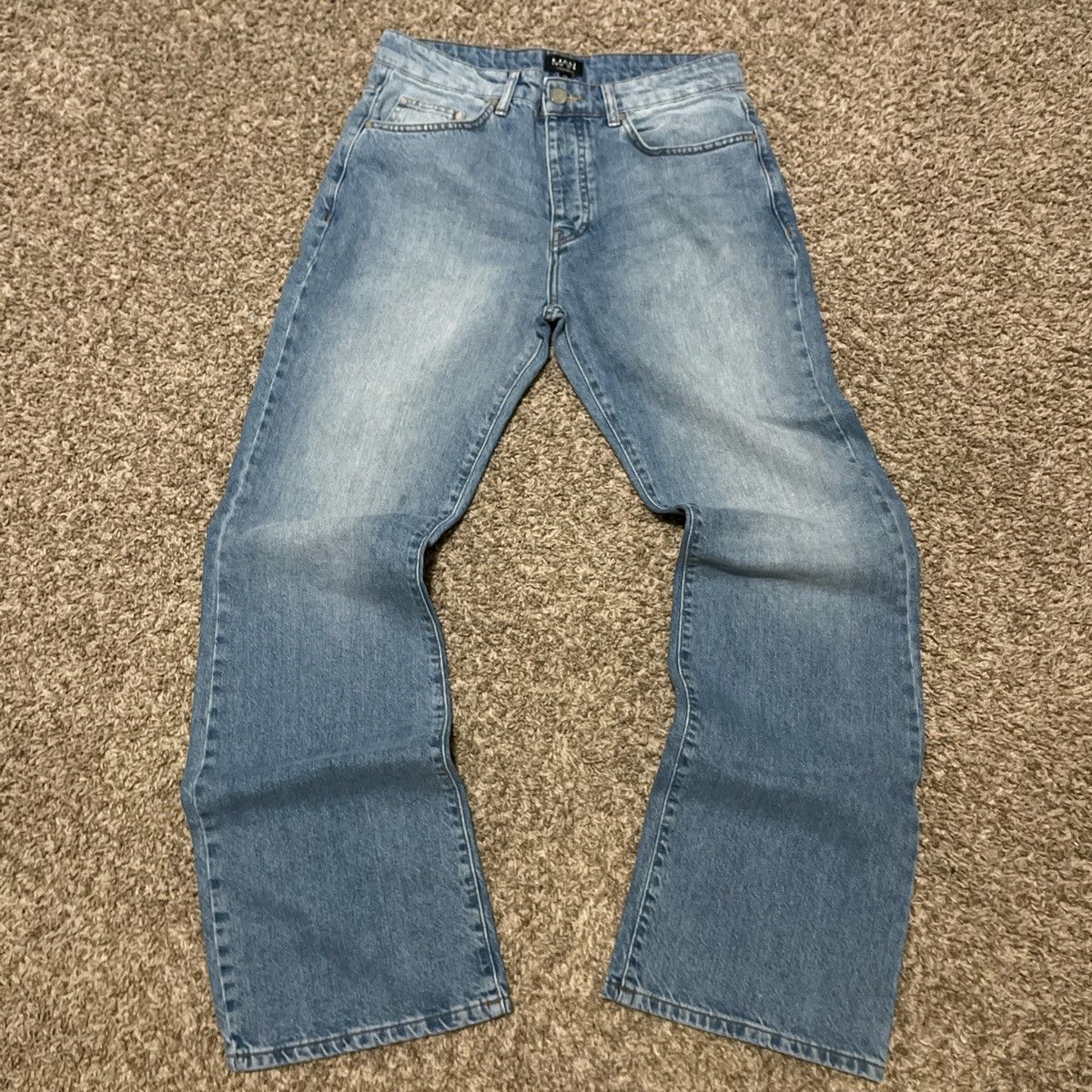 Vintage Boohooman Baggy Blue Jeans Size US 32 / EU 48 - 1 Thumbnail
