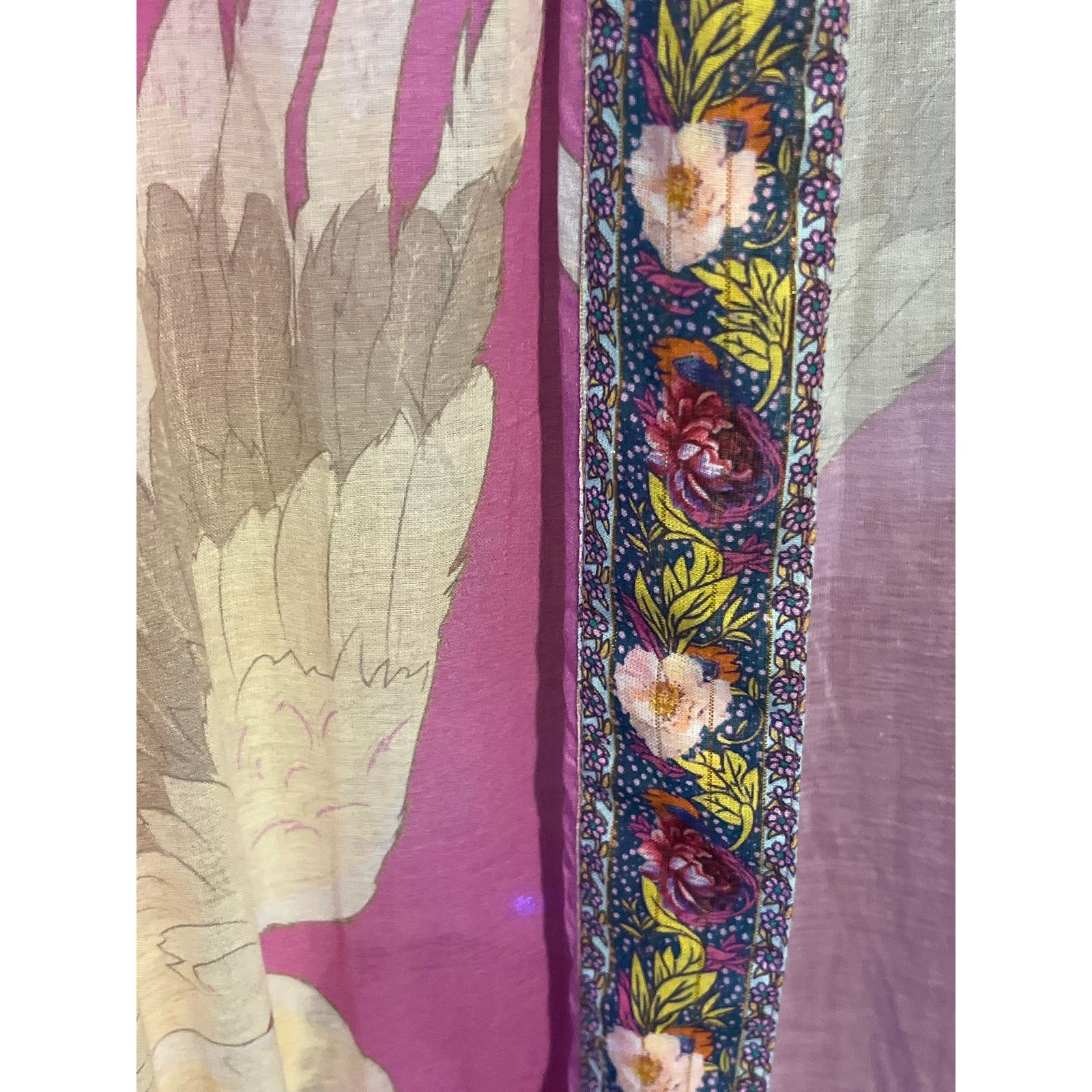 Other NWT Aratta Cranes Of Heaven Rose Kimono Size ONE SIZE - 4 Thumbnail