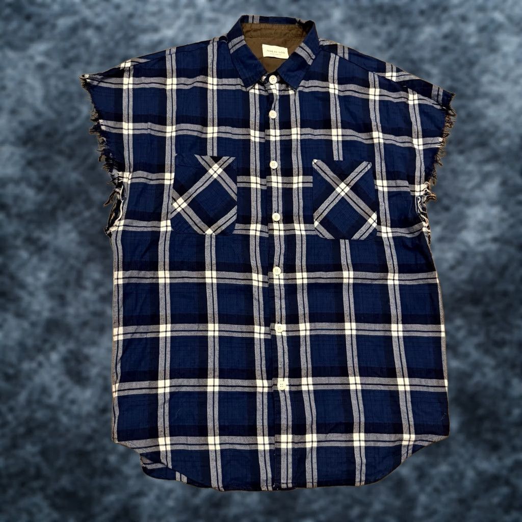 Fear of God Fear of god fog sixth 6th flannel blue plaid | Grailed