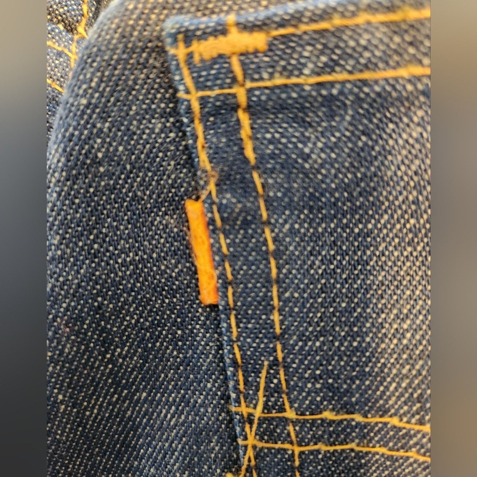 Levi's Vintage orange tab hand embroidered wide leg levis 8/10 Size 27" / US 4 / IT 40 - 7 Thumbnail