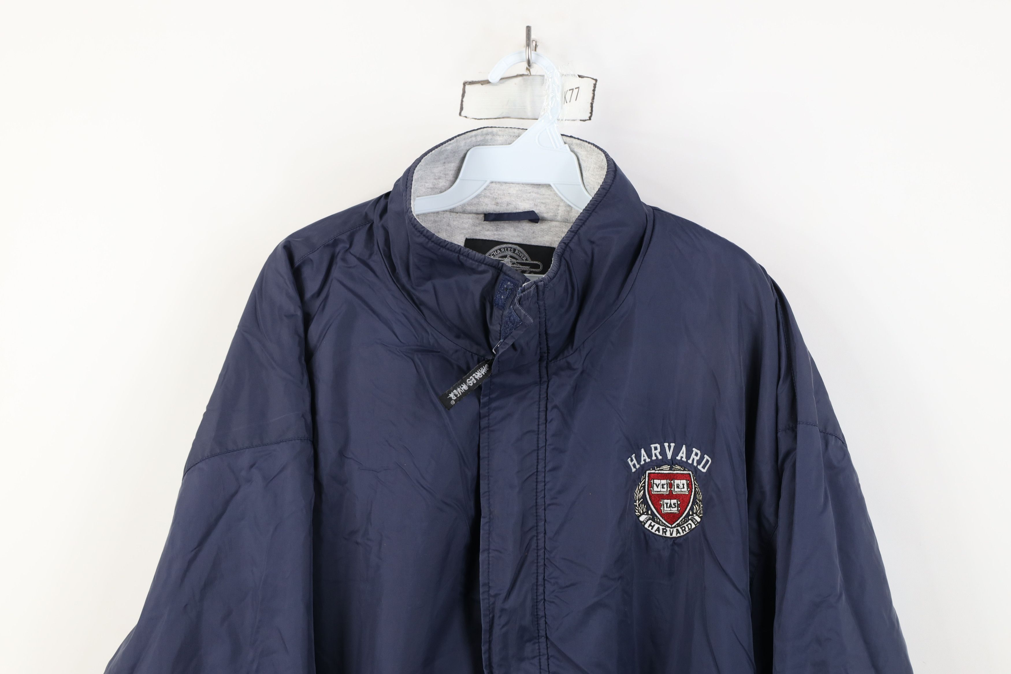 Vintage Vintage 90s Lined Harvard University Full Zip Jacket Blue Size US XXL / EU 58 / 5 - 2 Thumbnail