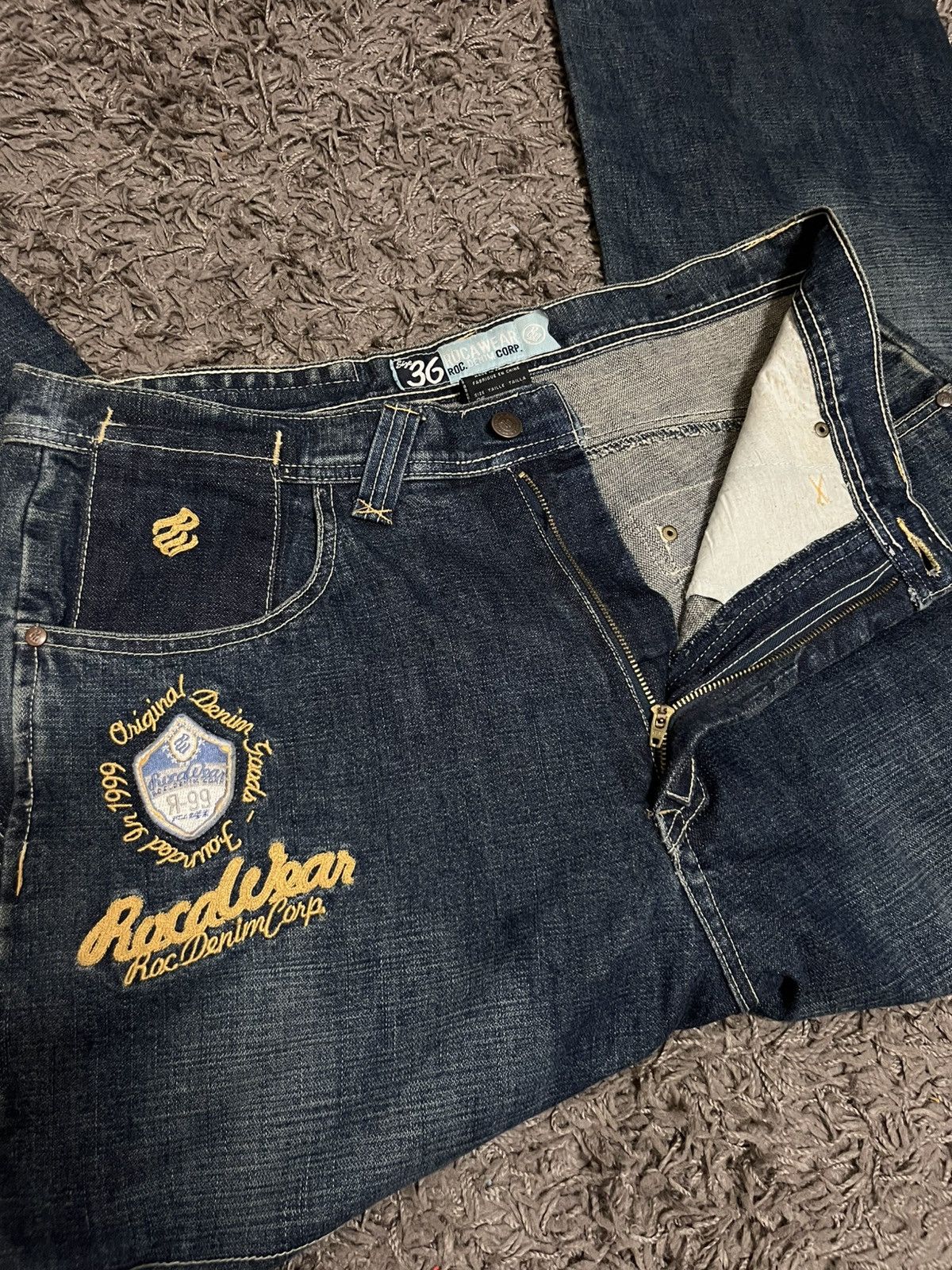 Rocawear 1999 OG rocawear denim corp patches boro #B2 Size US 36 / EU 52 - 7 Thumbnail